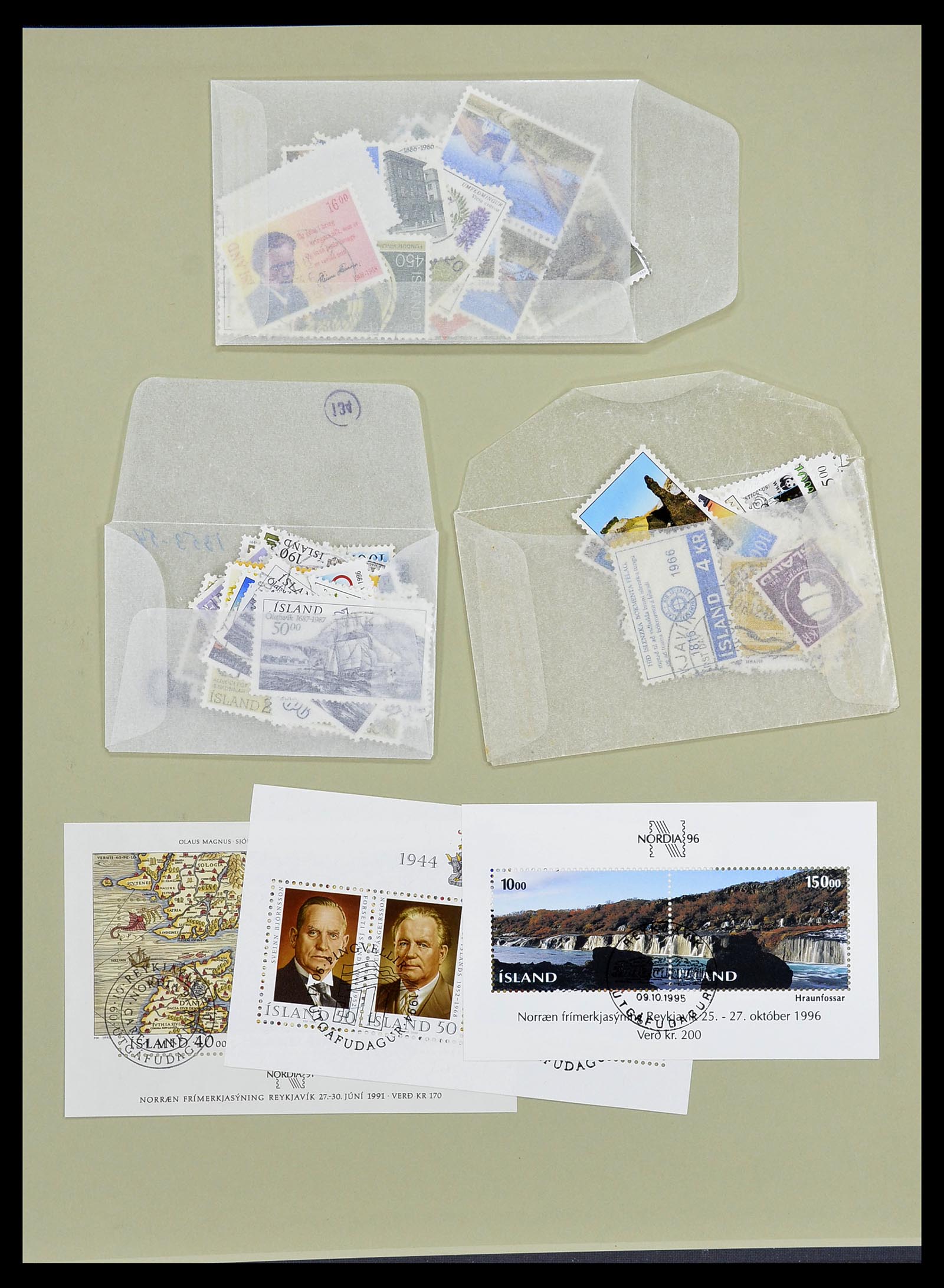 34670 093 - Postzegelverzameling 34670 IJsland 1873-1995.