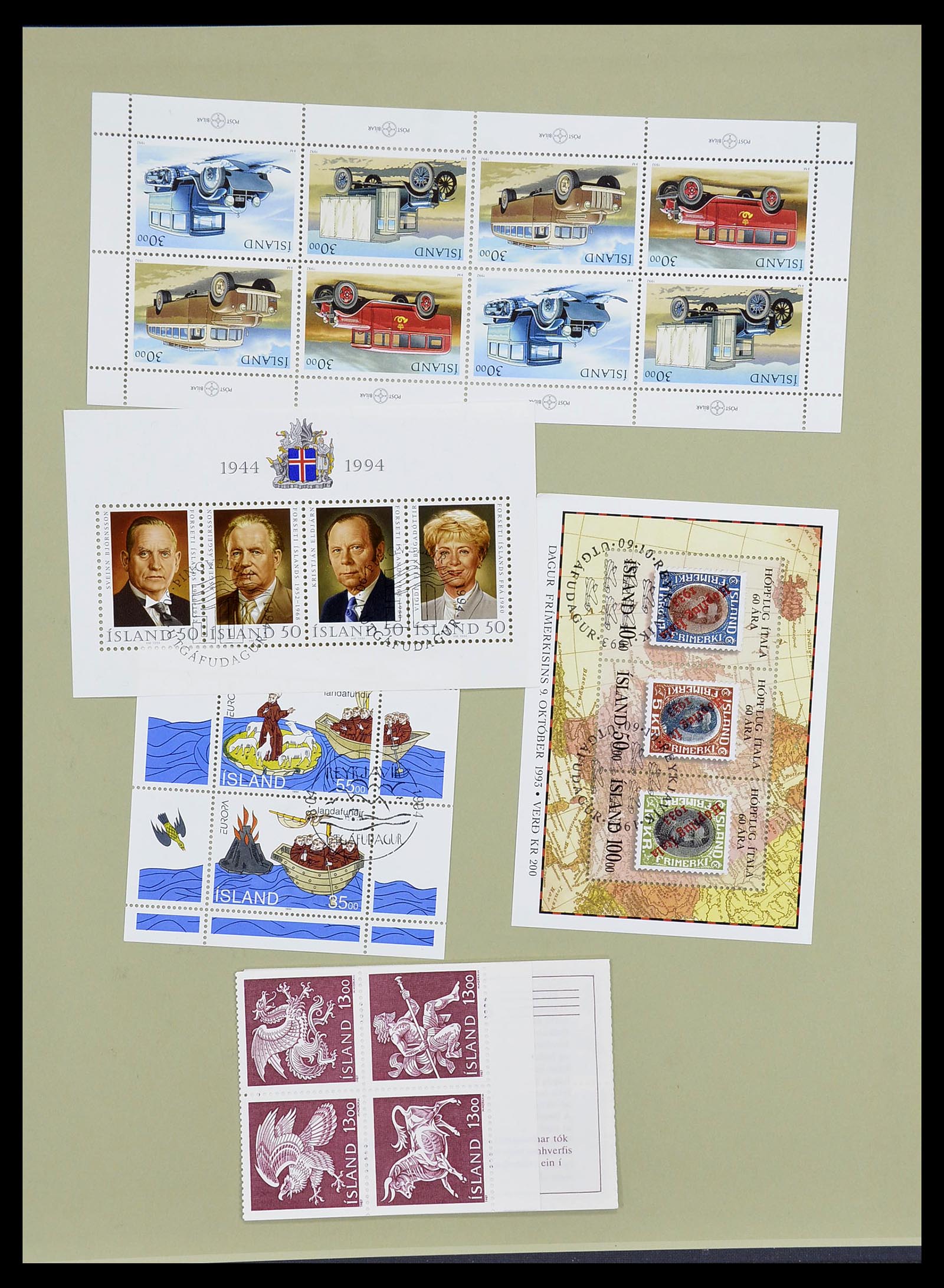 34670 094 - Postzegelverzameling 34670 IJsland 1873-1995.