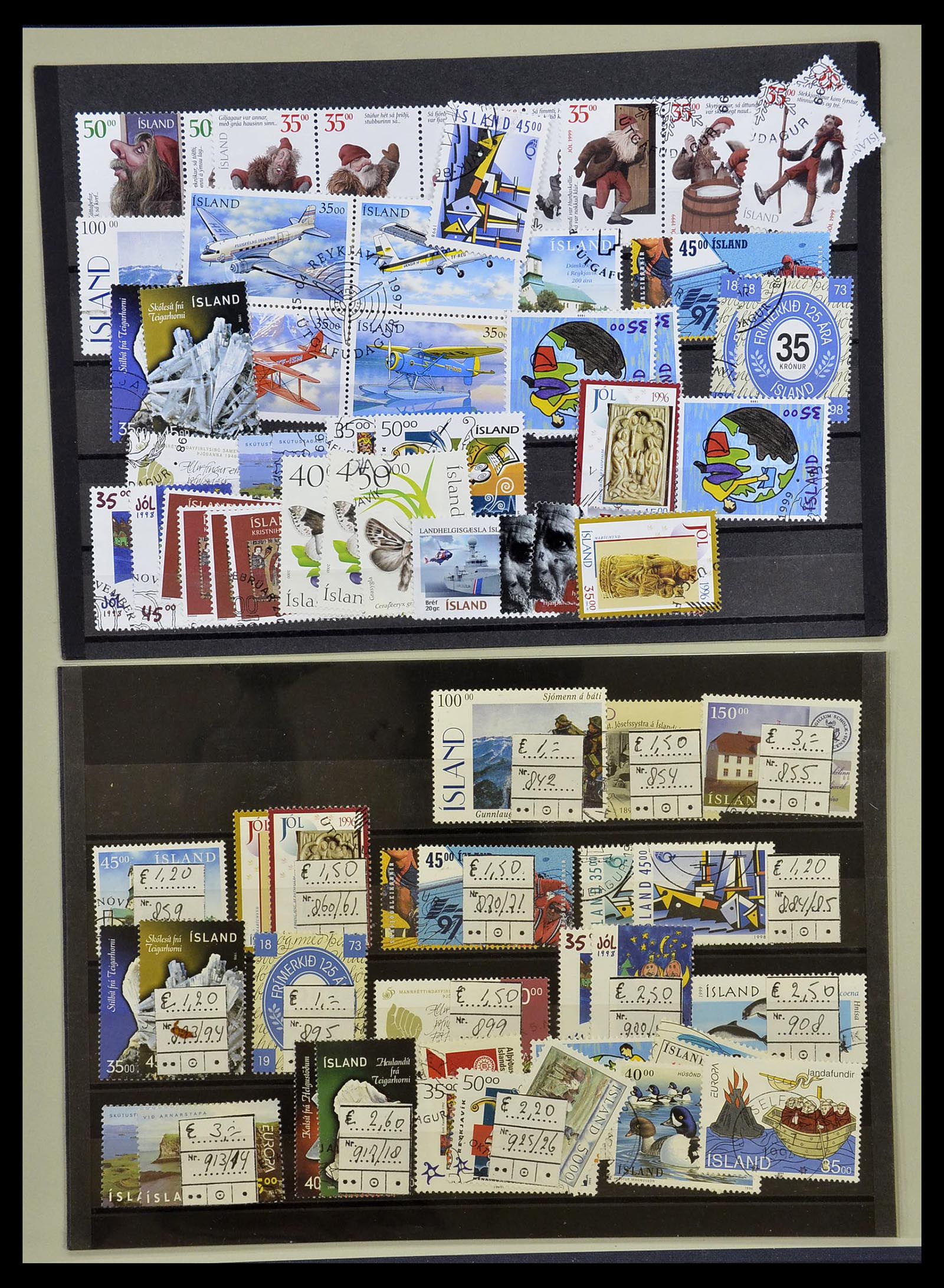 34670 096 - Postzegelverzameling 34670 IJsland 1873-1995.