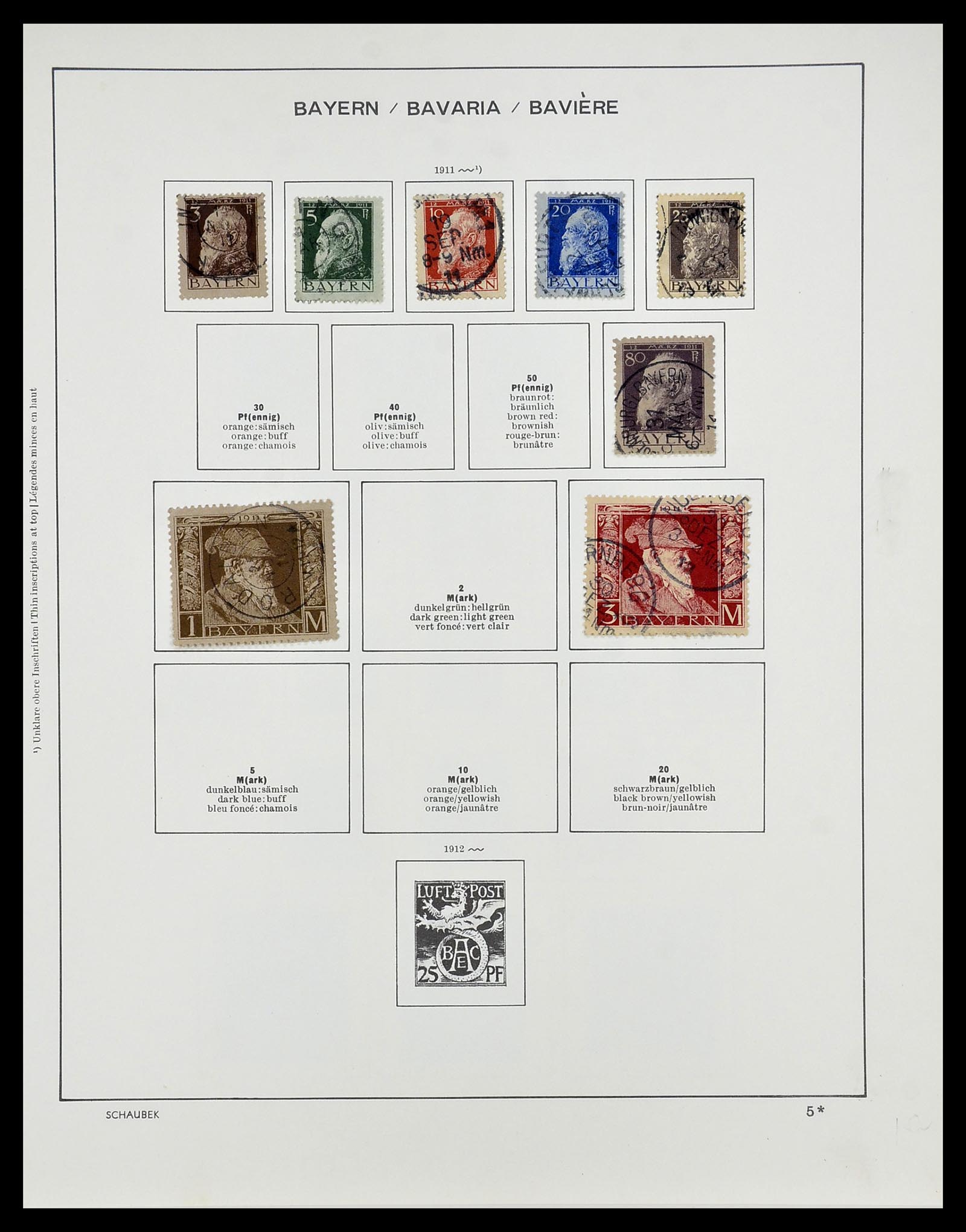 34673 008 - Postzegelverzameling 34673 Beieren 1849-1920.