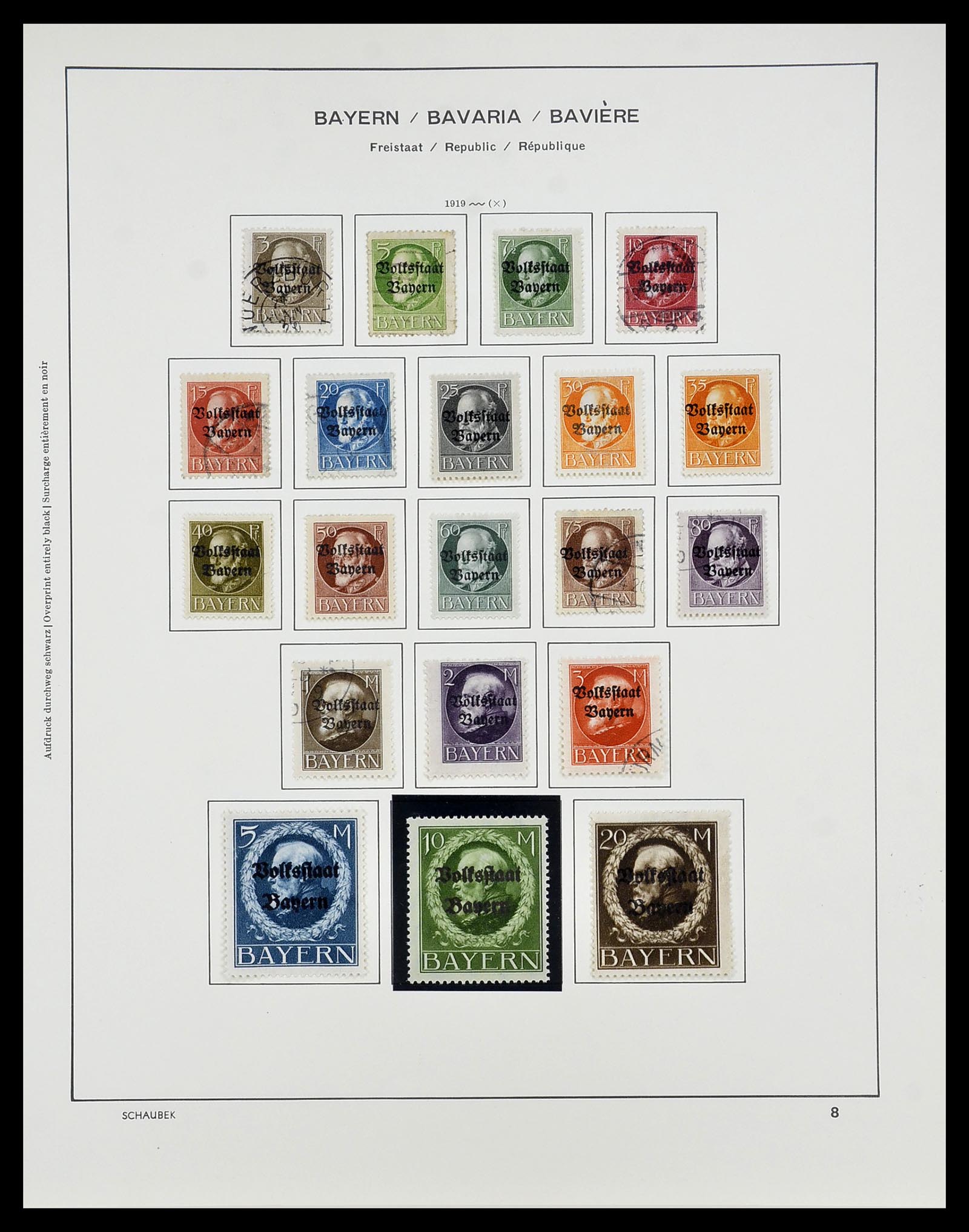 34673 011 - Stamp Collection 34673 Bavaria 1849-1920.