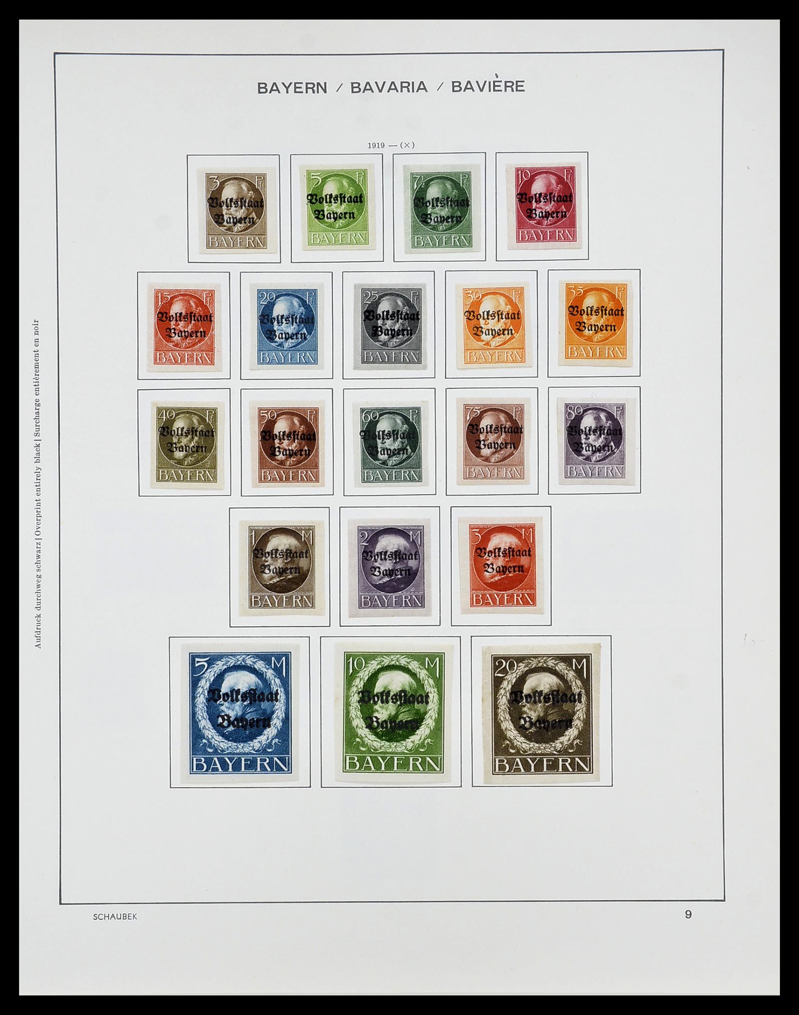 34673 012 - Postzegelverzameling 34673 Beieren 1849-1920.