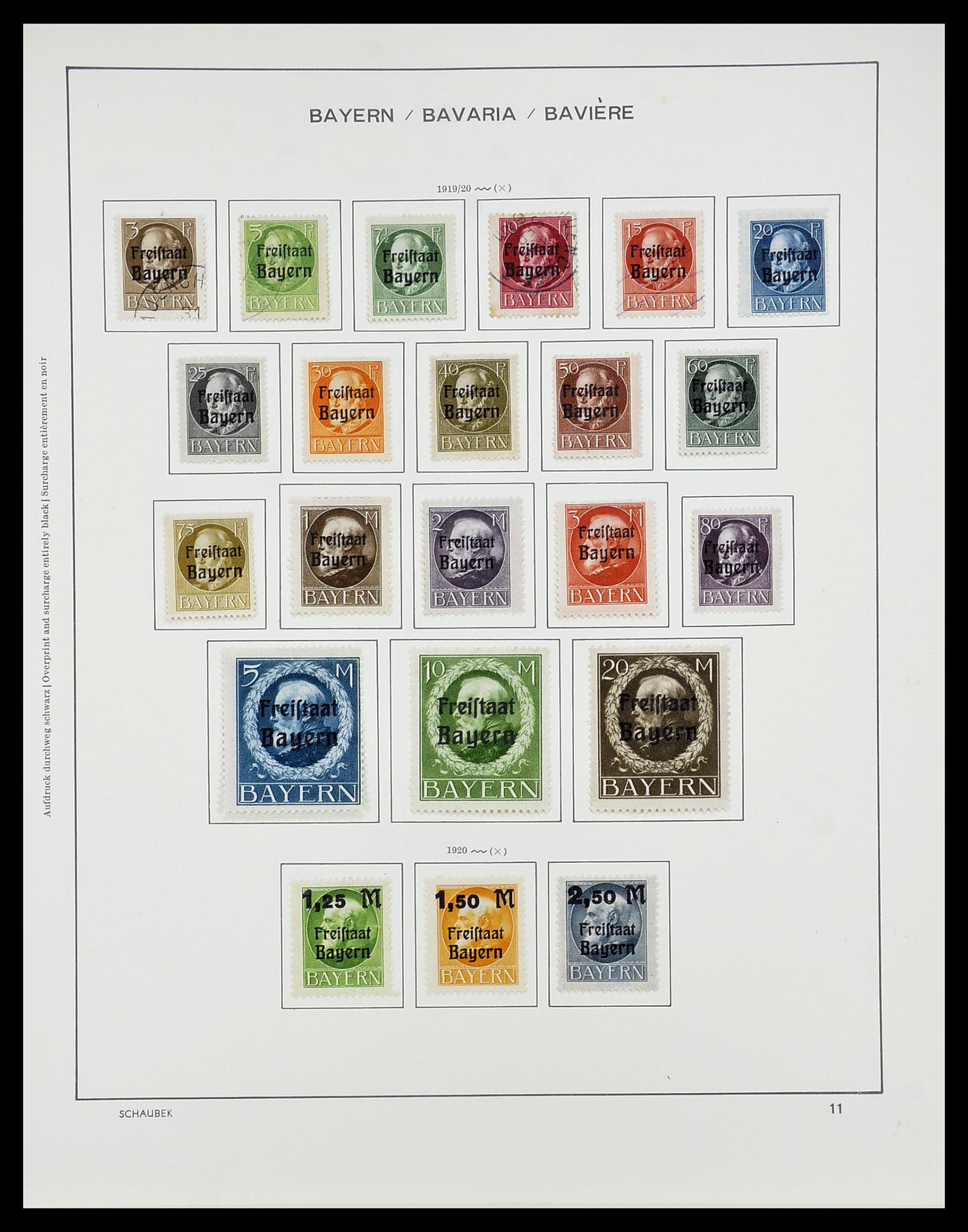34673 014 - Postzegelverzameling 34673 Beieren 1849-1920.