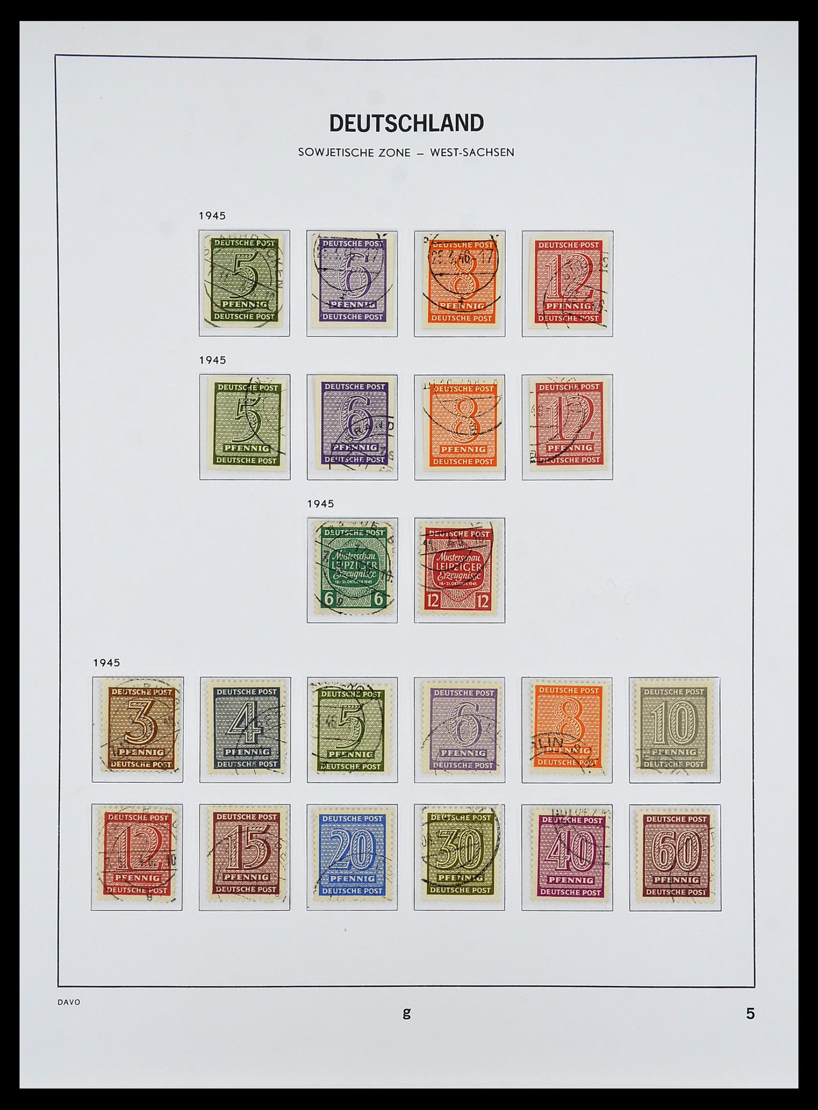 34674 002 - Stamp Collection 34674 Soviet Zone 1945-1948.