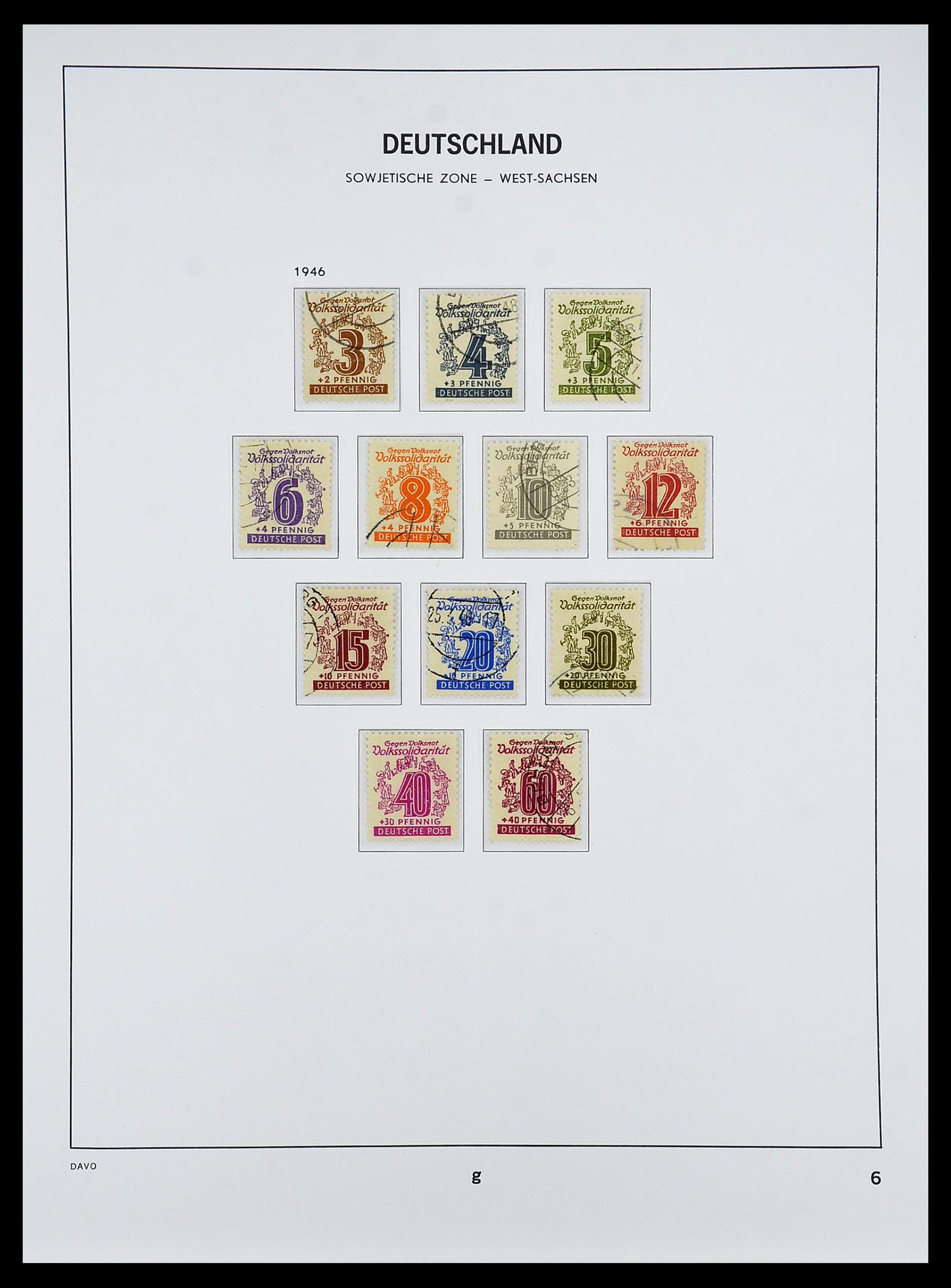 34674 003 - Postzegelverzameling 34674 Sovjet Zone 1945-1948.
