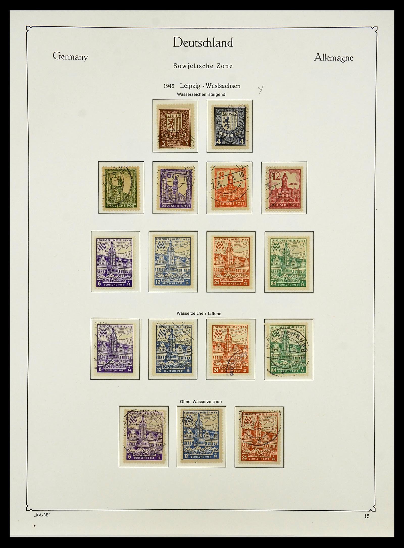 34674 005 - Postzegelverzameling 34674 Sovjet Zone 1945-1948.