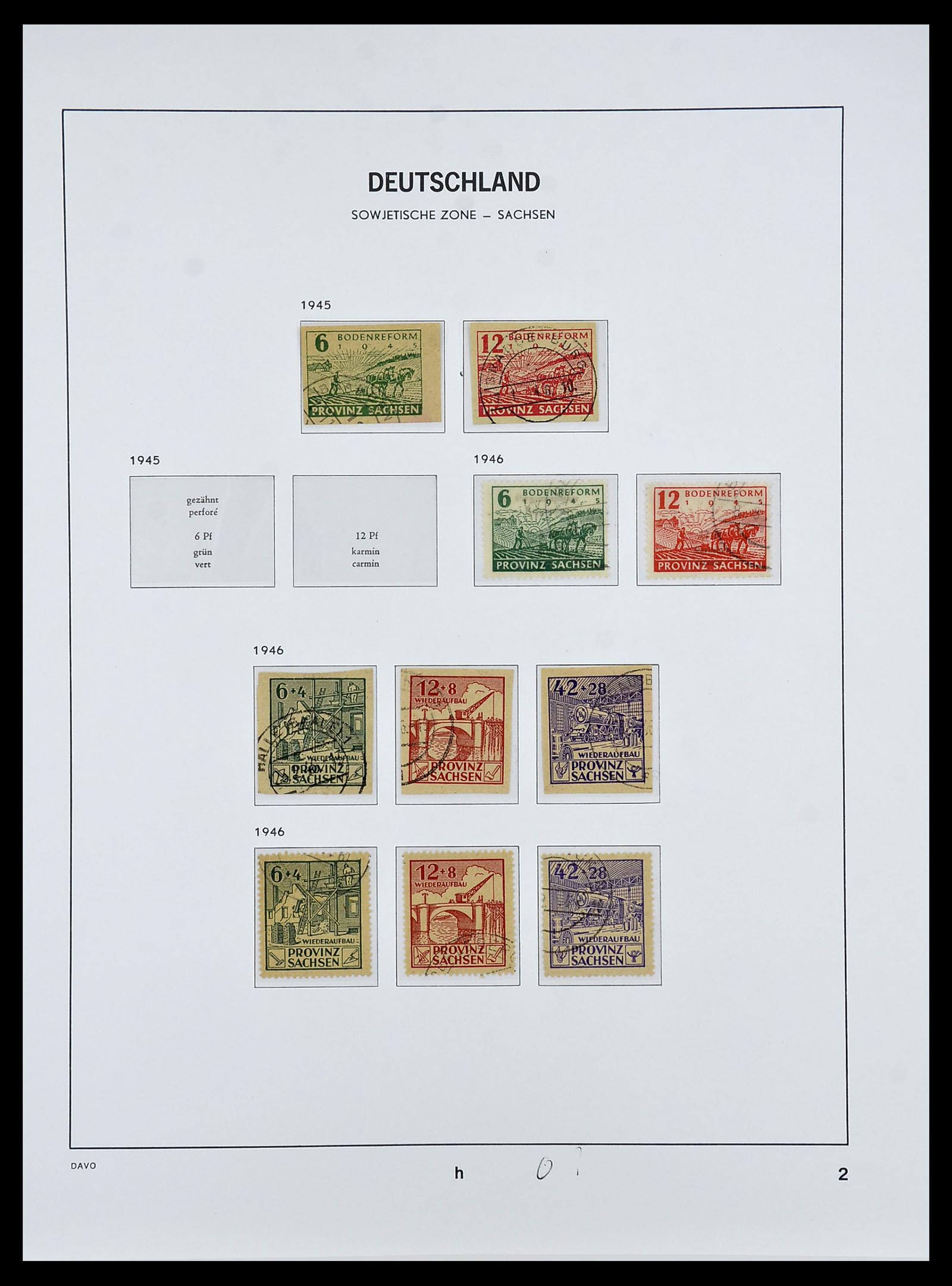 34674 007 - Postzegelverzameling 34674 Sovjet Zone 1945-1948.