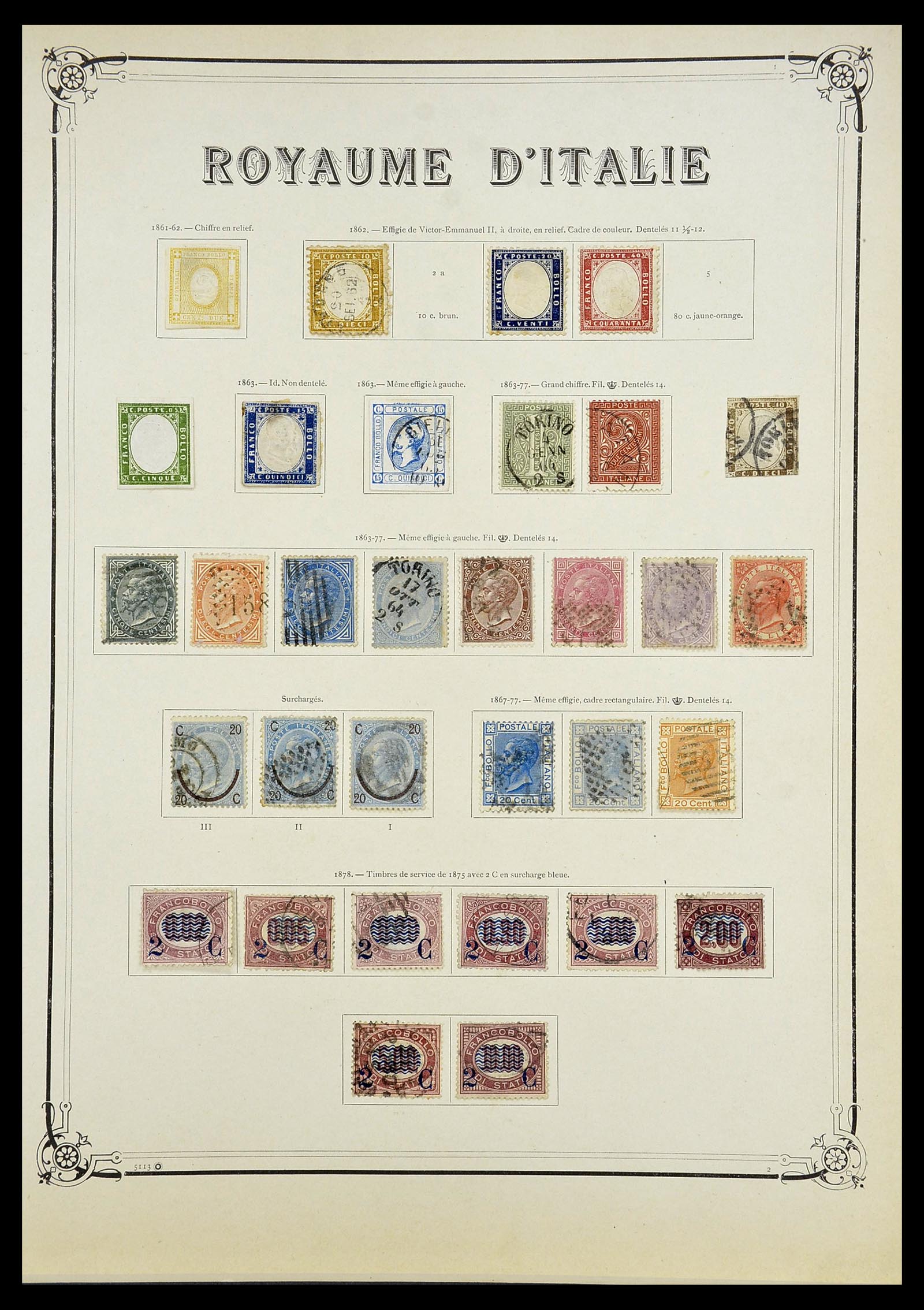 34679 001 - Postzegelverzameling 34679 Italië 1861-1948.