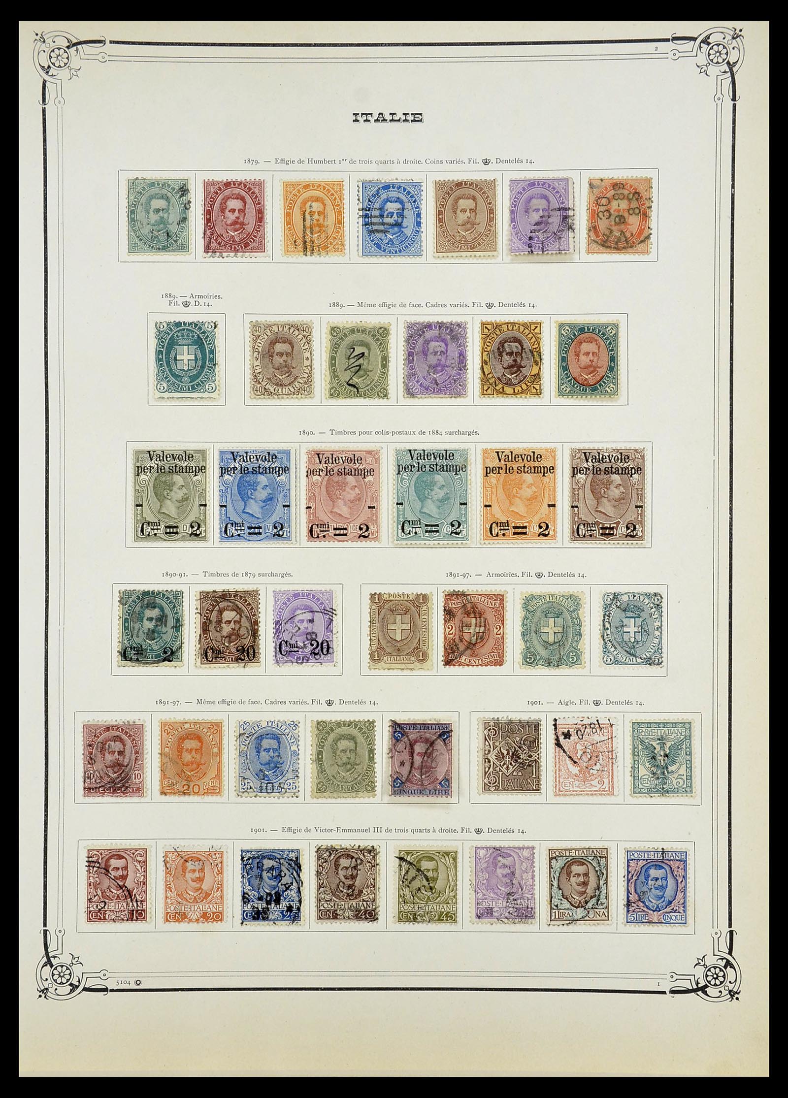34679 002 - Postzegelverzameling 34679 Italië 1861-1948.