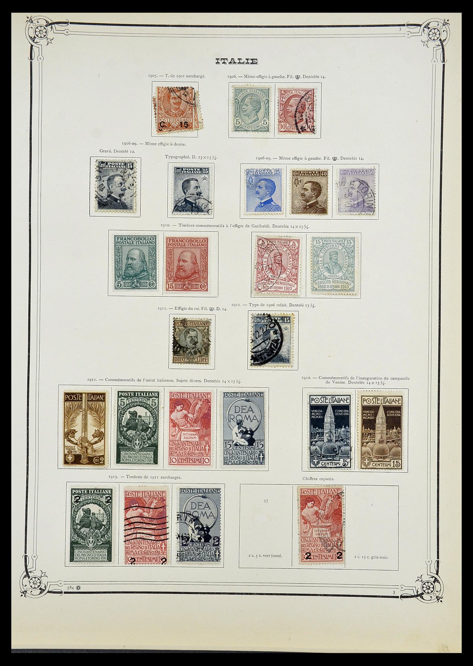 34679 003 - Postzegelverzameling 34679 Italië 1861-1948.