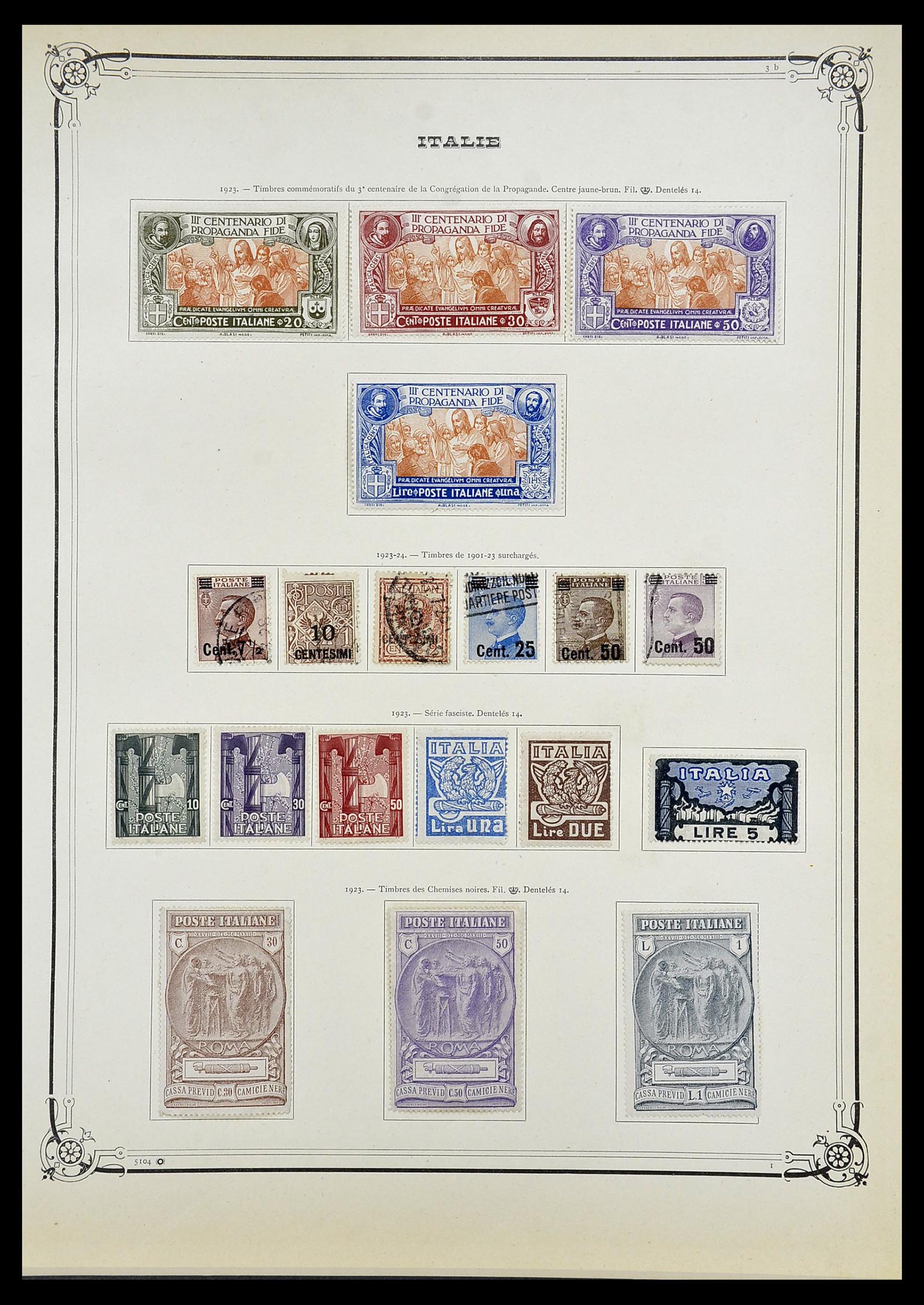 34679 005 - Postzegelverzameling 34679 Italië 1861-1948.