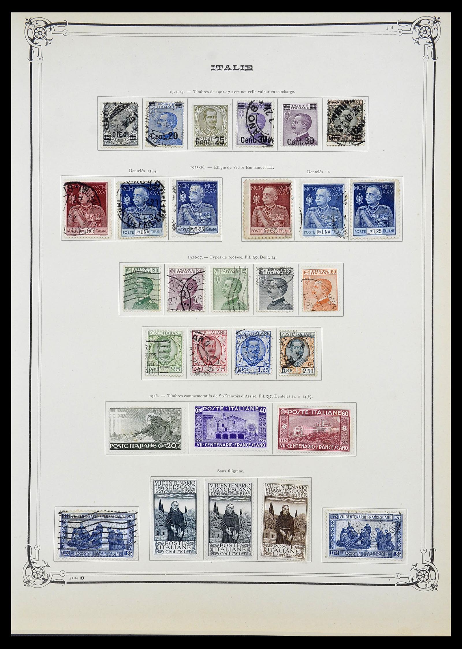34679 007 - Postzegelverzameling 34679 Italië 1861-1948.