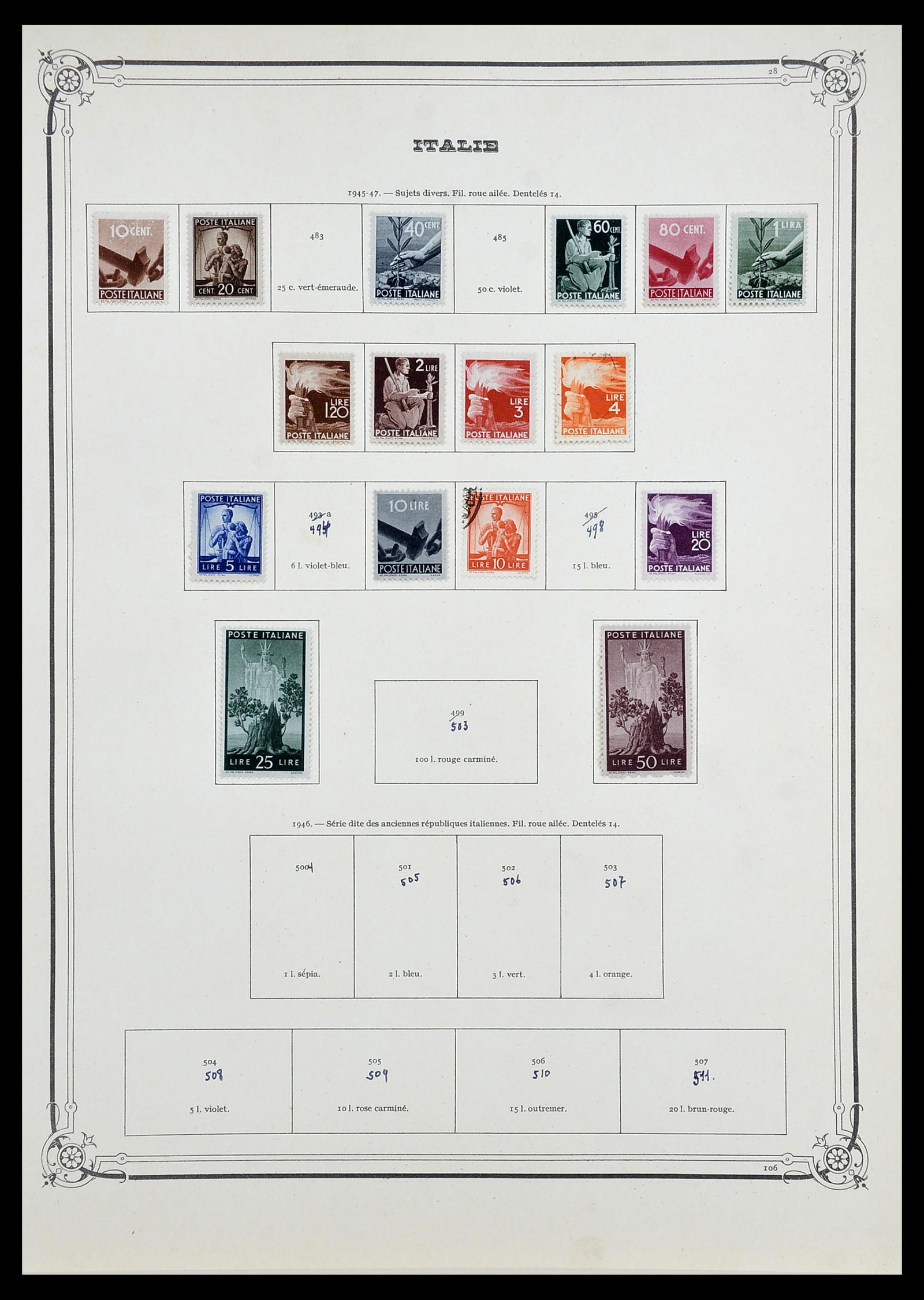 34679 031 - Postzegelverzameling 34679 Italië 1861-1948.