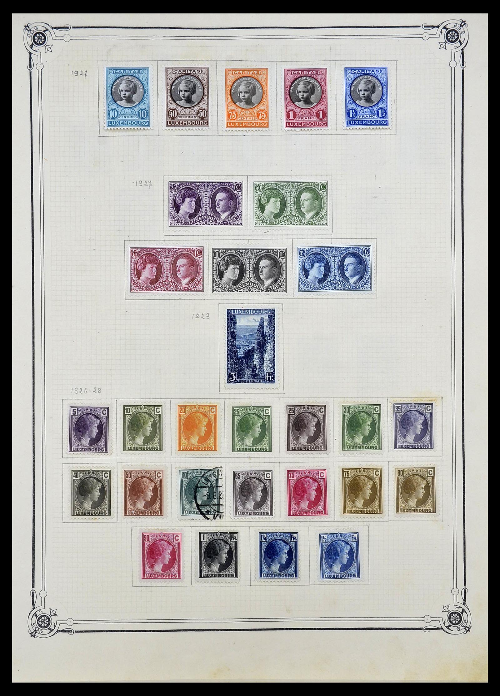 34681 005 - Postzegelverzameling 34681 Luxemburg 1880-1945.