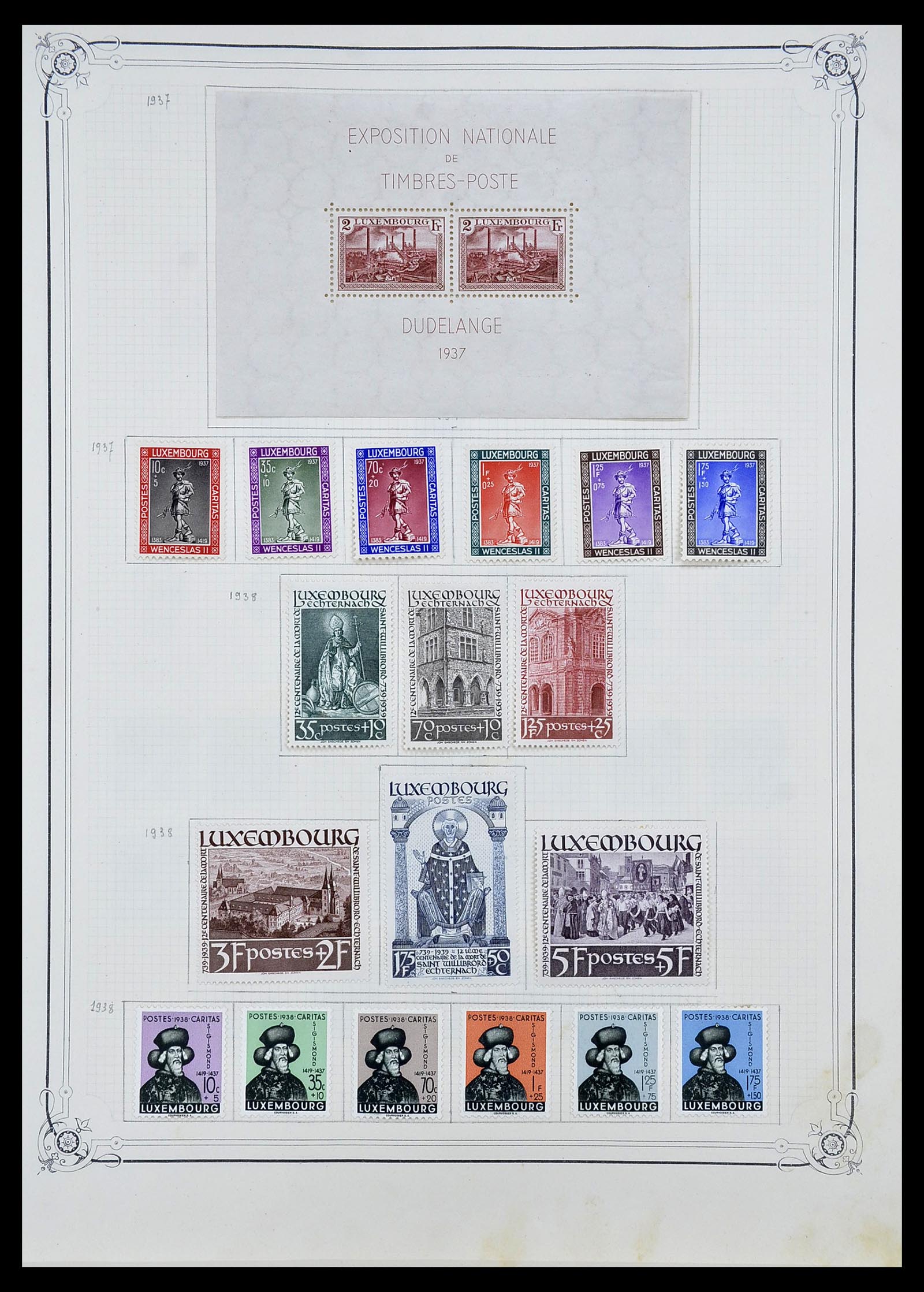 34681 009 - Postzegelverzameling 34681 Luxemburg 1880-1945.
