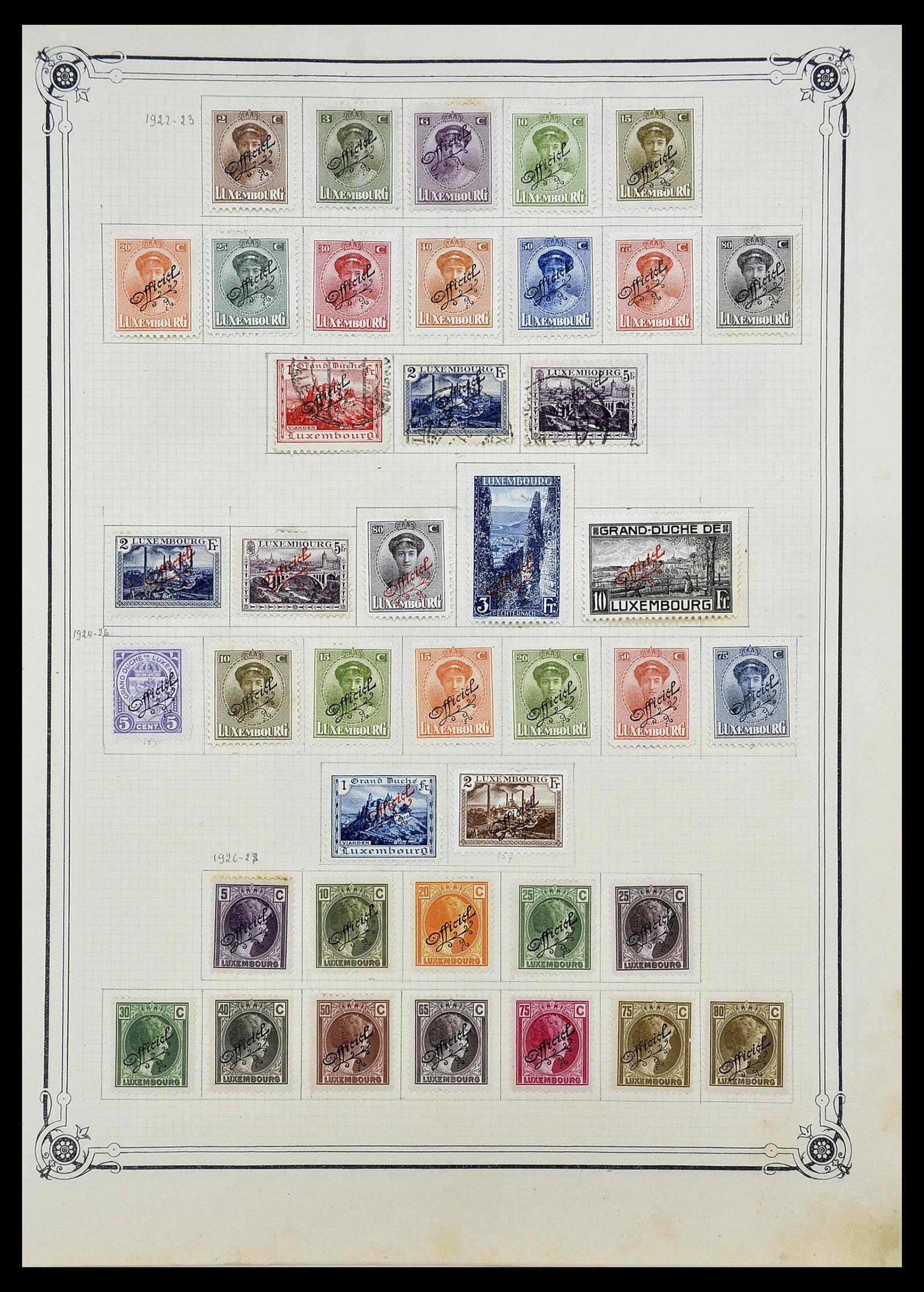 34681 016 - Stamp Collection 34681 Luxembourg 1880-1945.