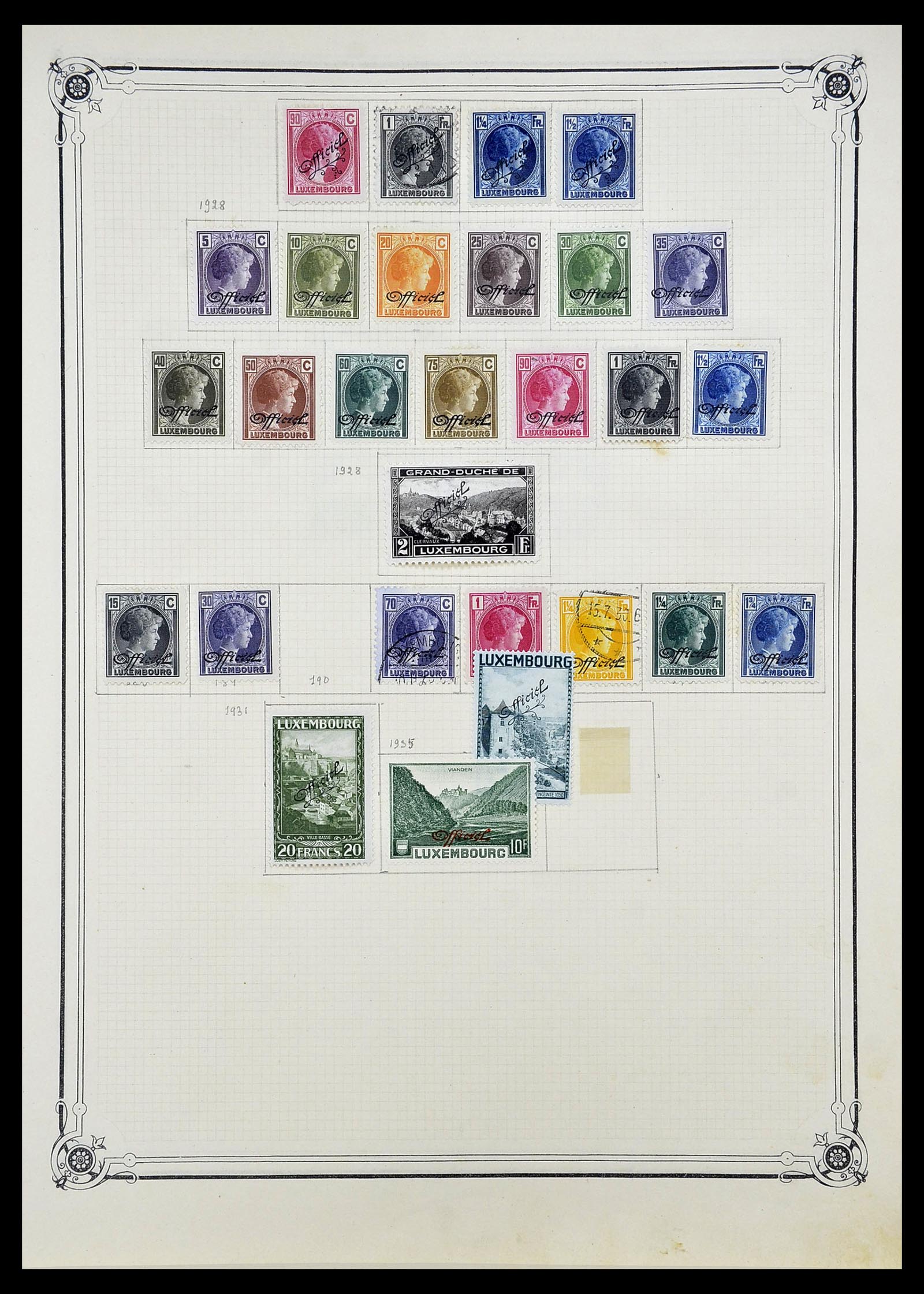 34681 017 - Postzegelverzameling 34681 Luxemburg 1880-1945.