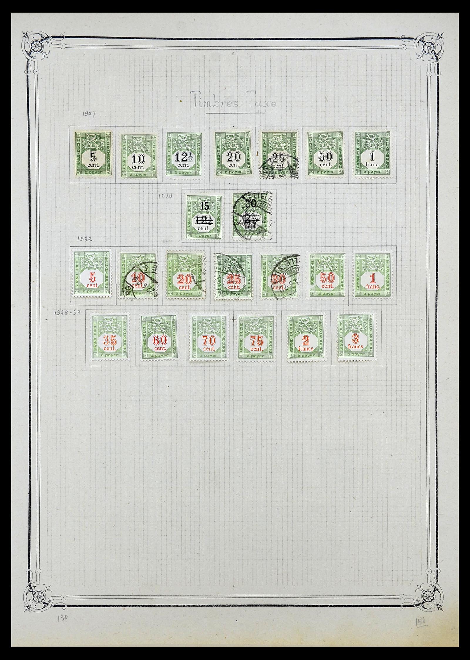 34681 019 - Postzegelverzameling 34681 Luxemburg 1880-1945.