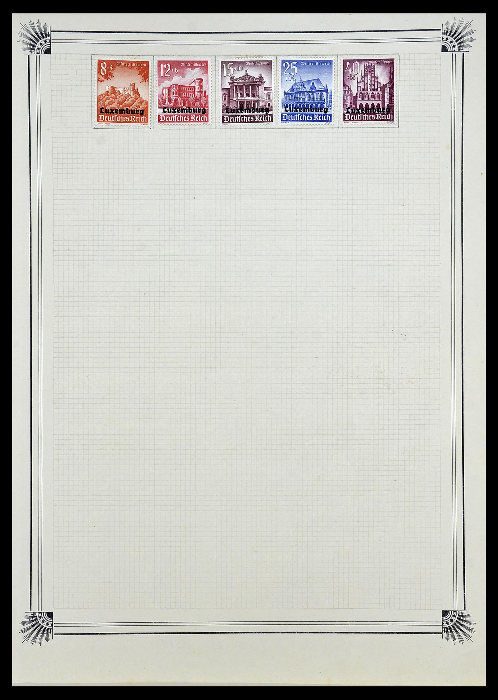 34681 021 - Postzegelverzameling 34681 Luxemburg 1880-1945.
