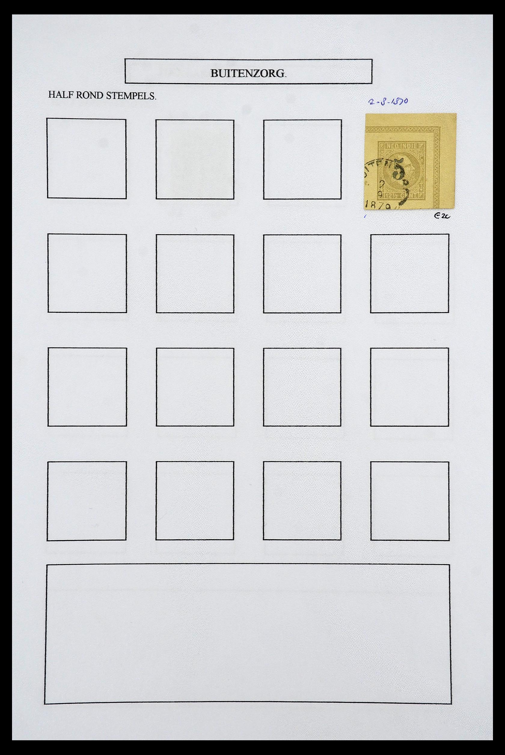 34682 003 - Postzegelverzameling 34682 Nederlands Indië stempels 1864-1935.