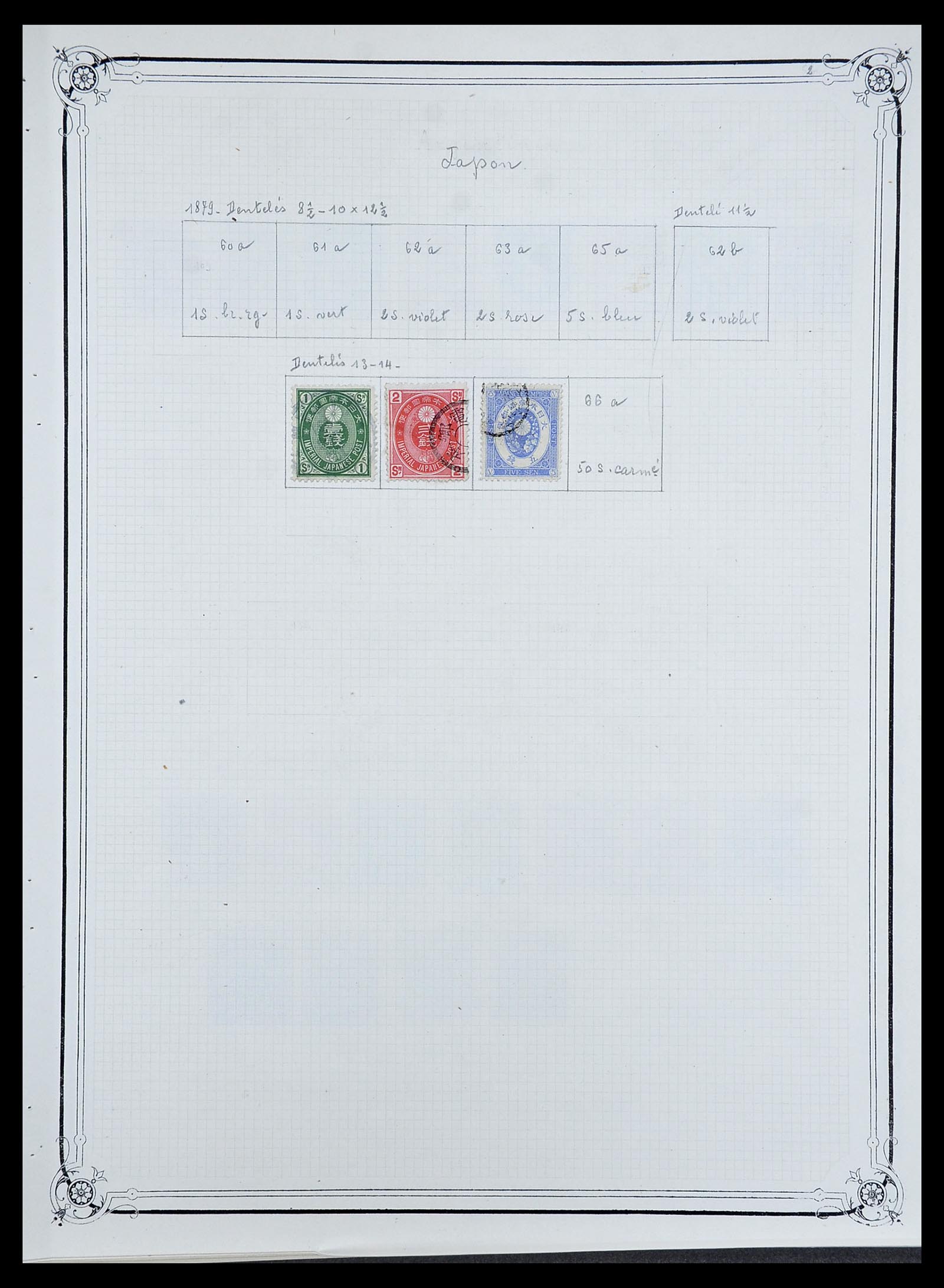 34683 004 - Postzegelverzameling 34683 Japan 1871-1929.