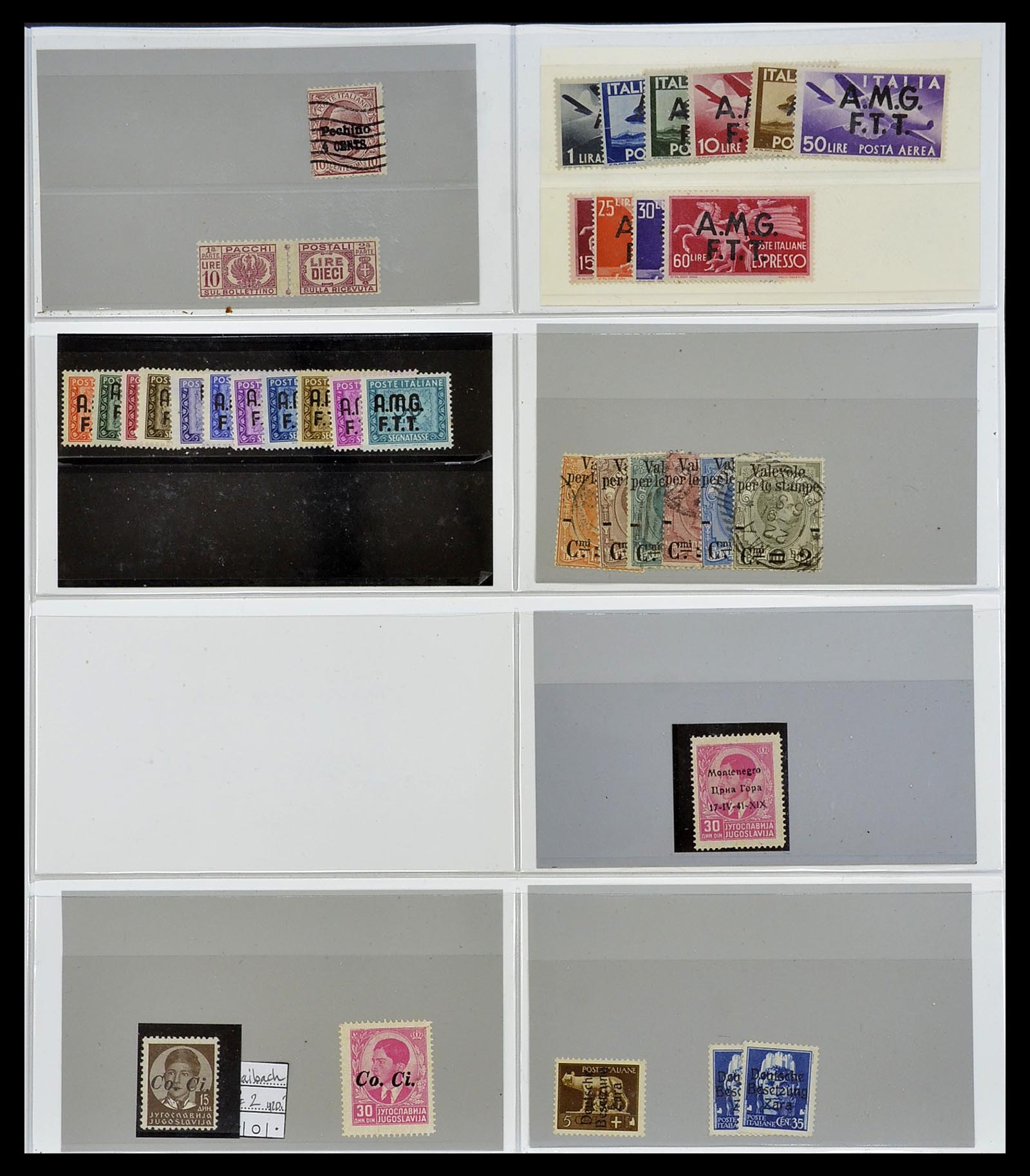 34684 001 - Postzegelverzameling 34684 Italië en gebieden 1851-1957.