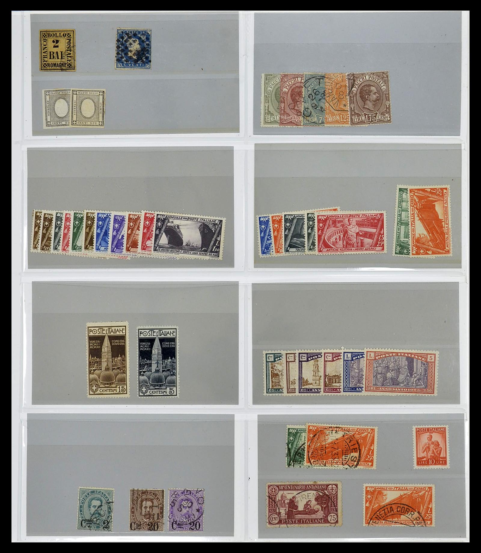 34684 002 - Postzegelverzameling 34684 Italië en gebieden 1851-1957.