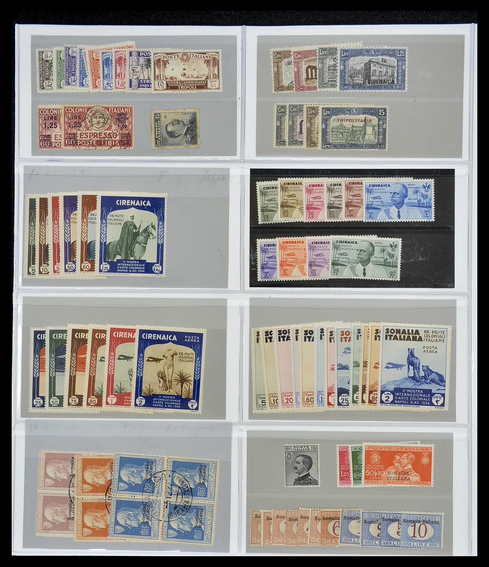 34684 005 - Postzegelverzameling 34684 Italië en gebieden 1851-1957.