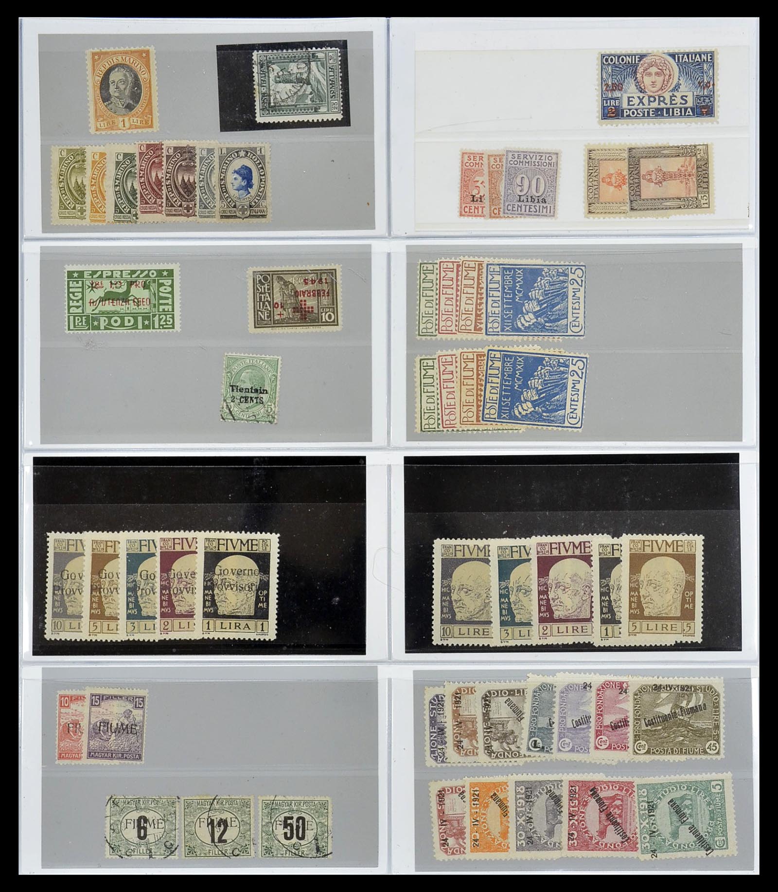 34684 006 - Postzegelverzameling 34684 Italië en gebieden 1851-1957.