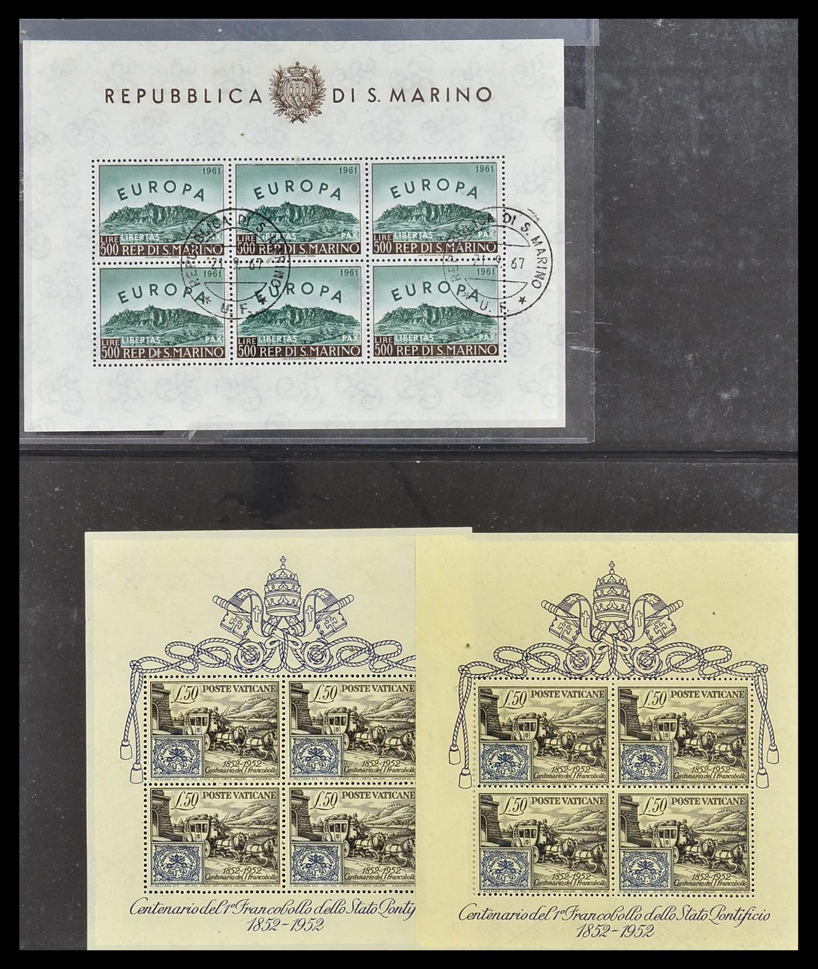 34684 008 - Postzegelverzameling 34684 Italië en gebieden 1851-1957.