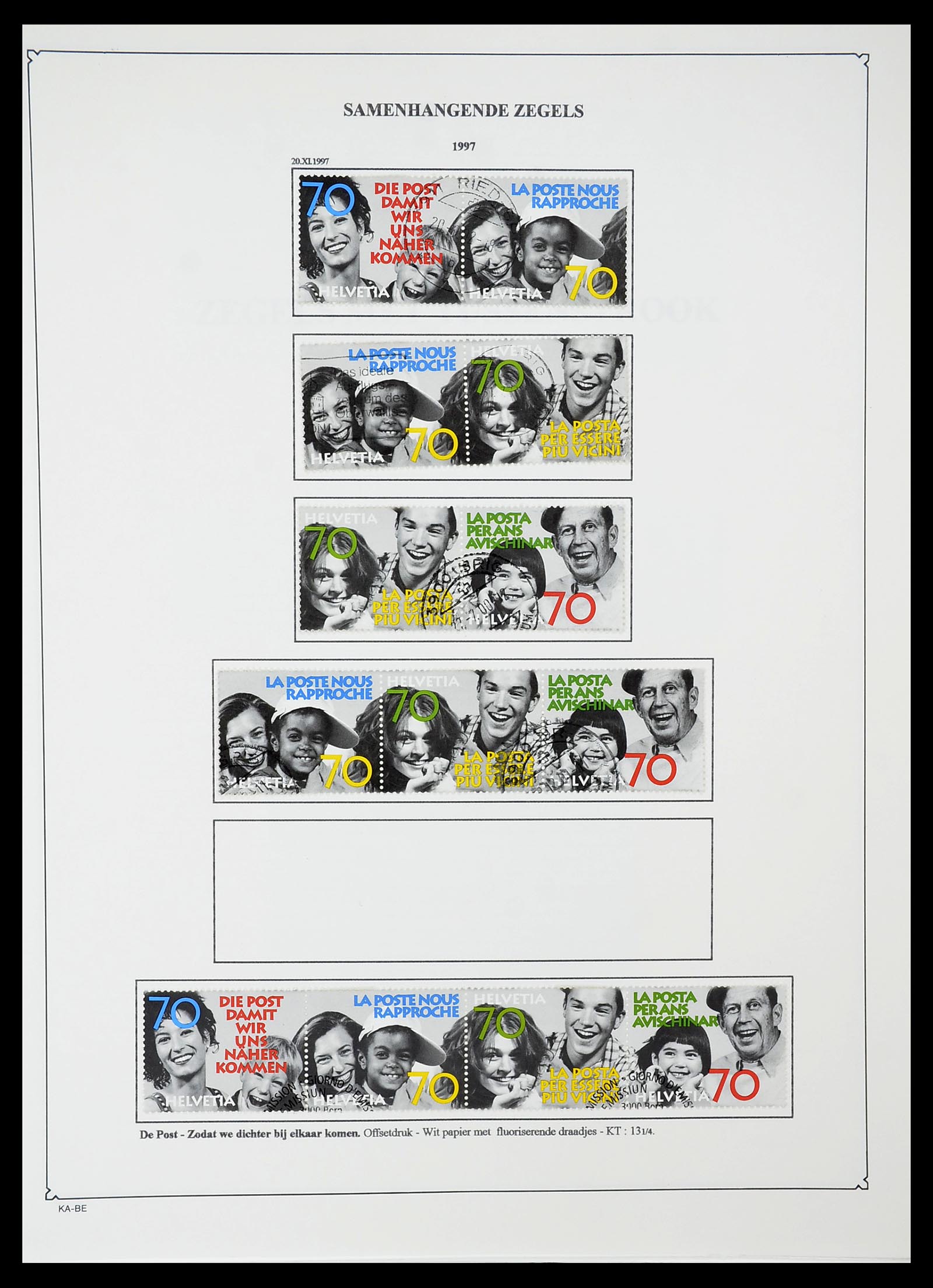 34685 009 - Postzegelverzameling 34685 Zwitserland 1851-2005.