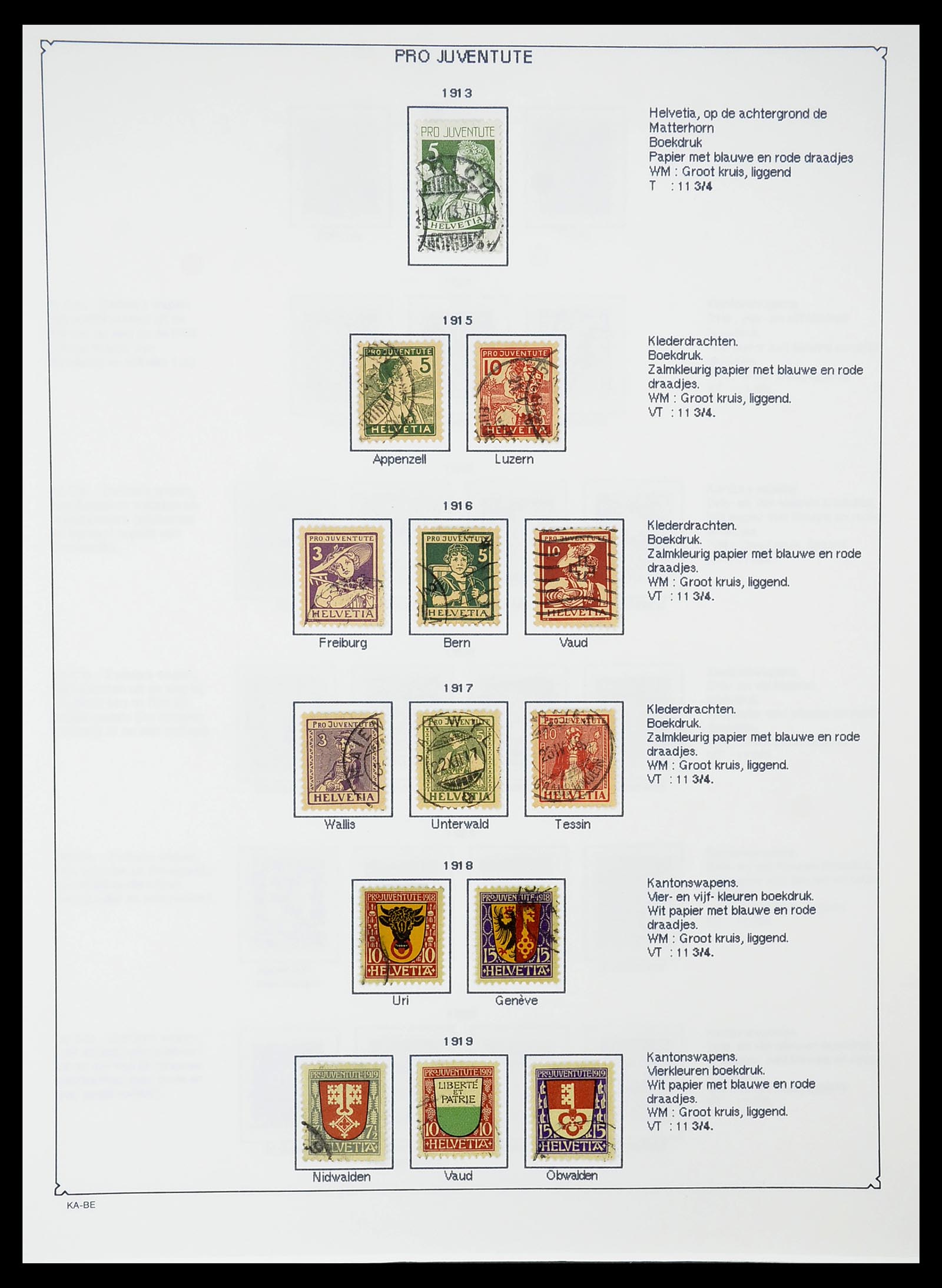 34685 021 - Postzegelverzameling 34685 Zwitserland 1851-2005.