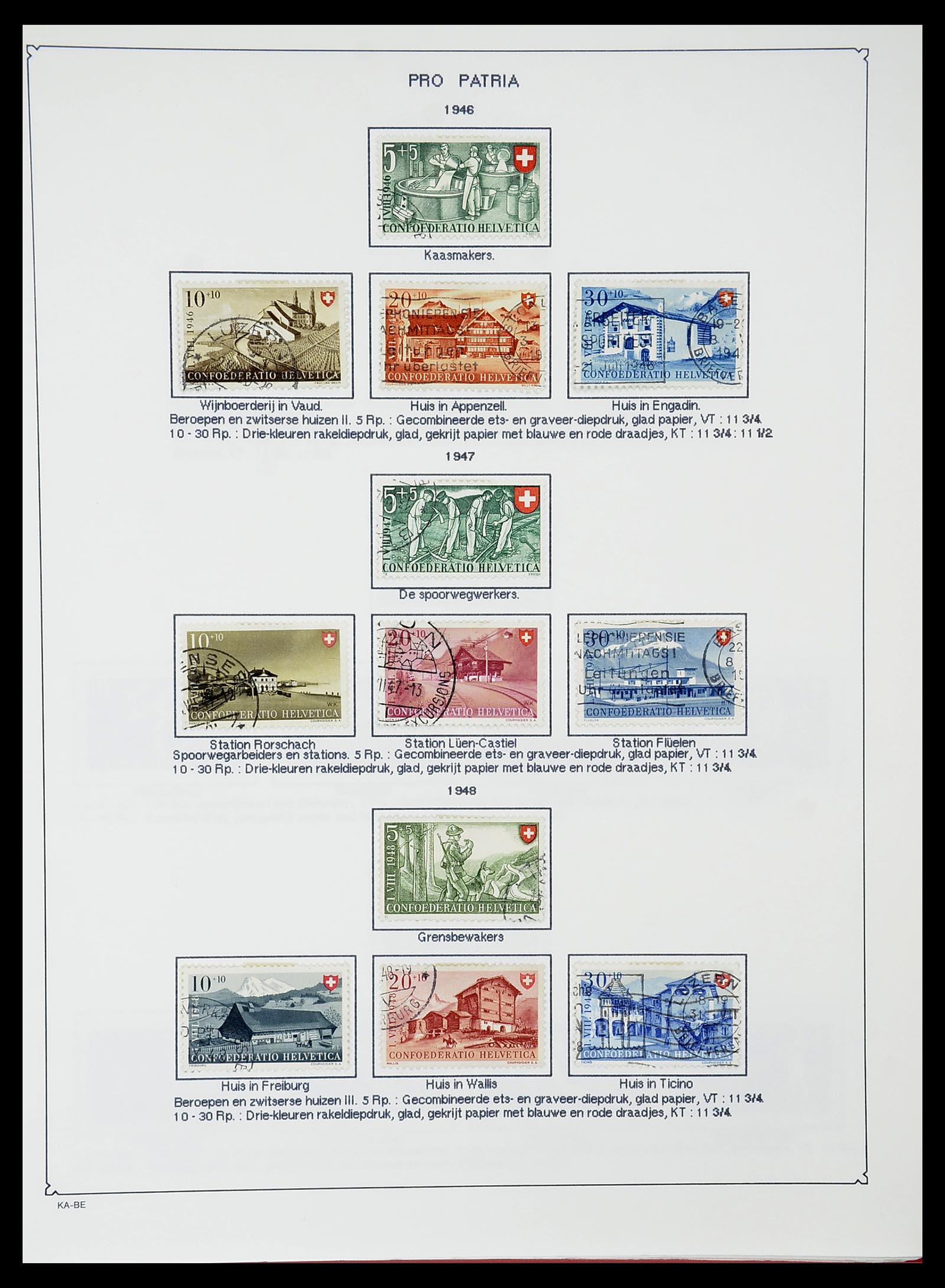 34685 047 - Stamp Collection 34685 Switzerland 1851-2005.