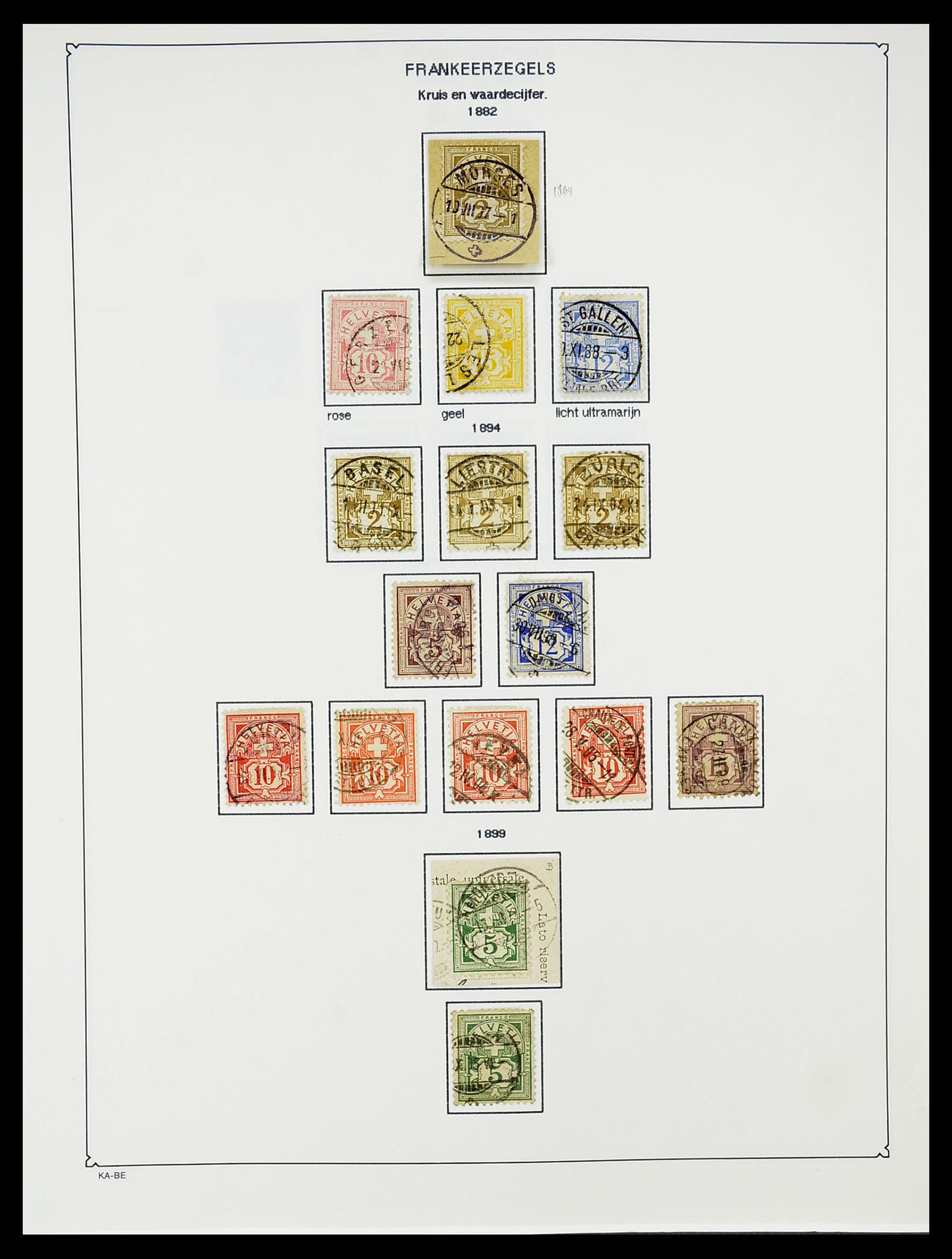 34685 073 - Postzegelverzameling 34685 Zwitserland 1851-2005.