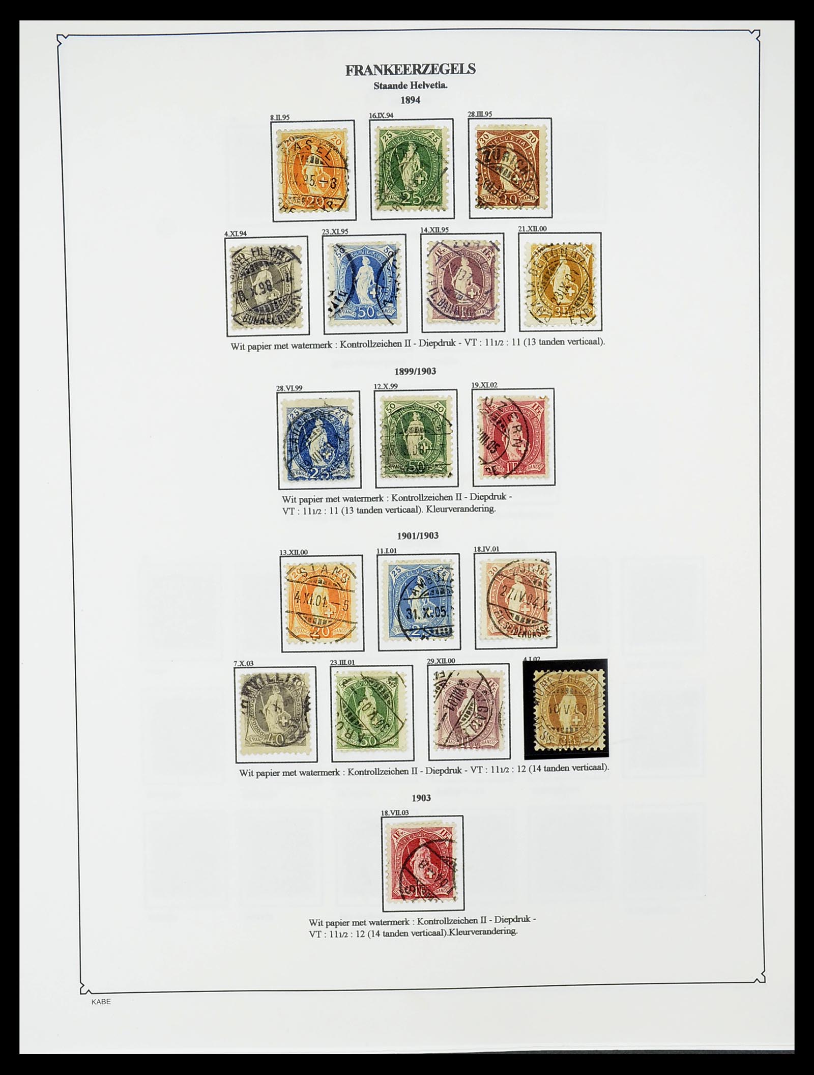 34685 077 - Postzegelverzameling 34685 Zwitserland 1851-2005.