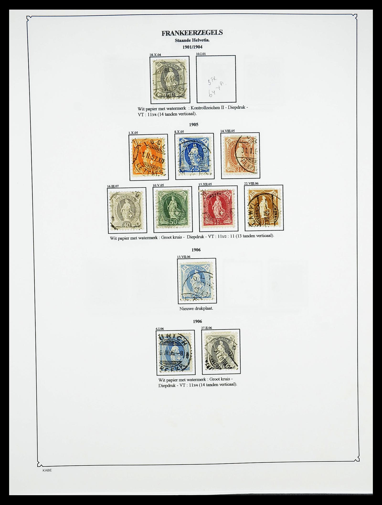 34685 080 - Postzegelverzameling 34685 Zwitserland 1851-2005.