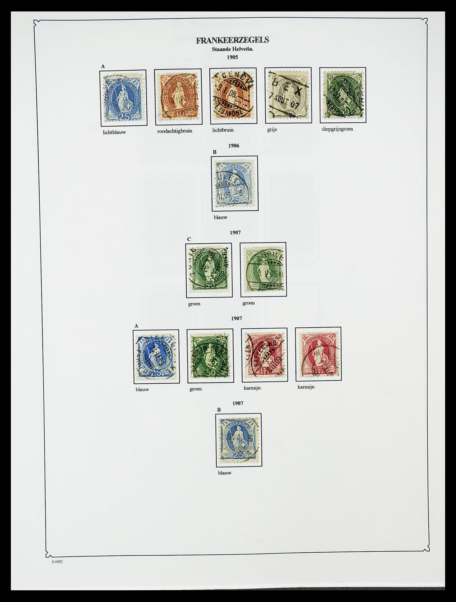 34685 082 - Postzegelverzameling 34685 Zwitserland 1851-2005.