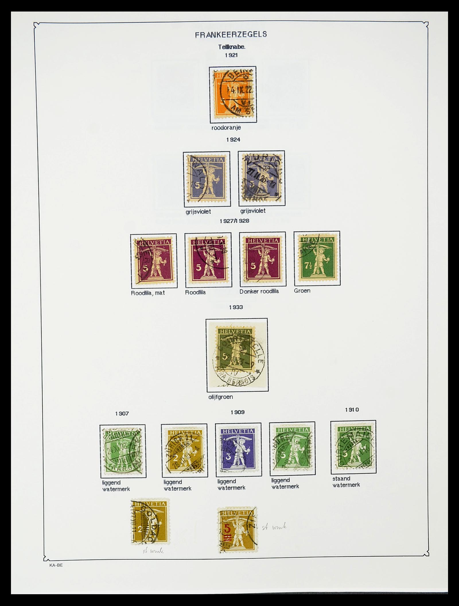 34685 089 - Postzegelverzameling 34685 Zwitserland 1851-2005.