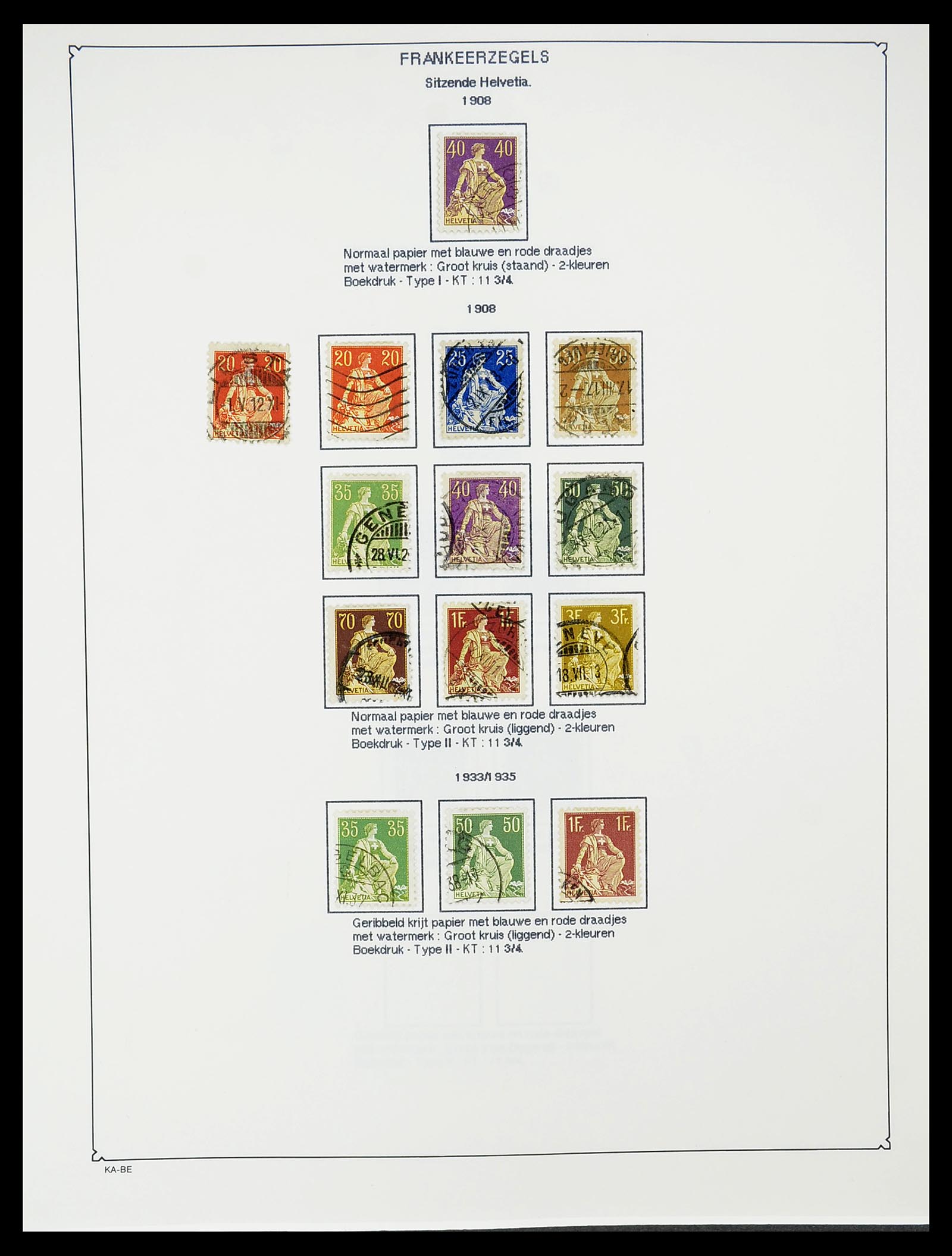 34685 092 - Postzegelverzameling 34685 Zwitserland 1851-2005.