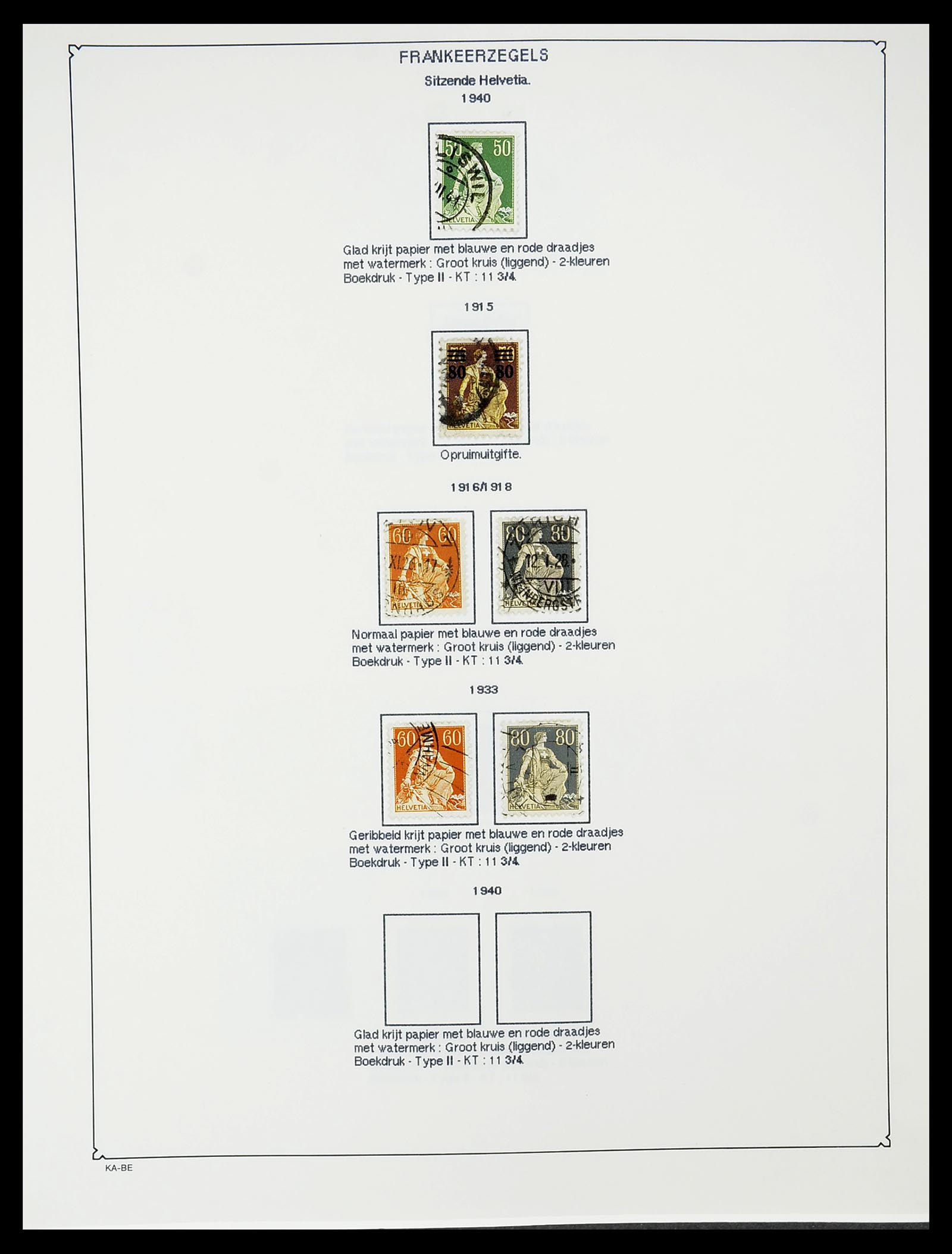 34685 093 - Postzegelverzameling 34685 Zwitserland 1851-2005.
