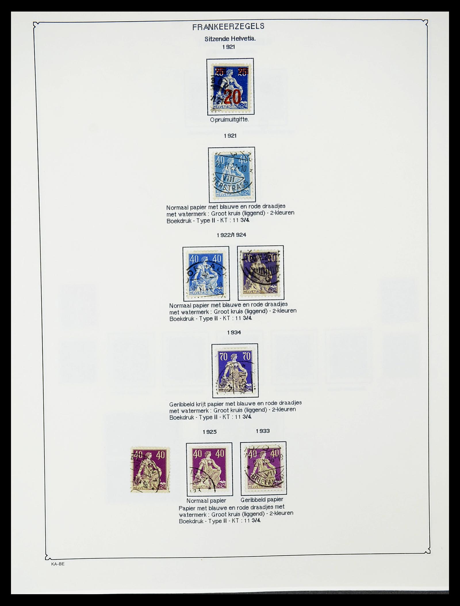 34685 094 - Postzegelverzameling 34685 Zwitserland 1851-2005.