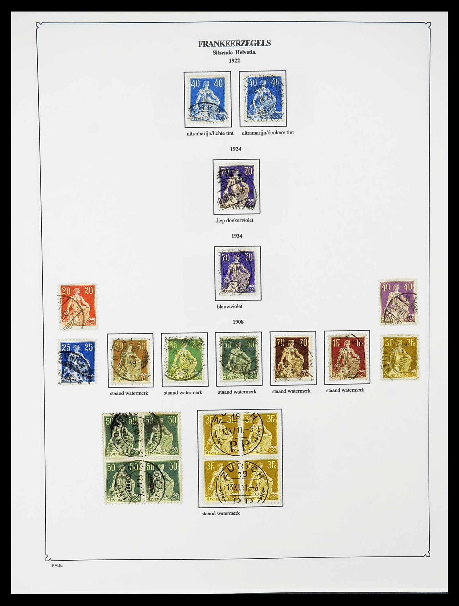34685 095 - Postzegelverzameling 34685 Zwitserland 1851-2005.