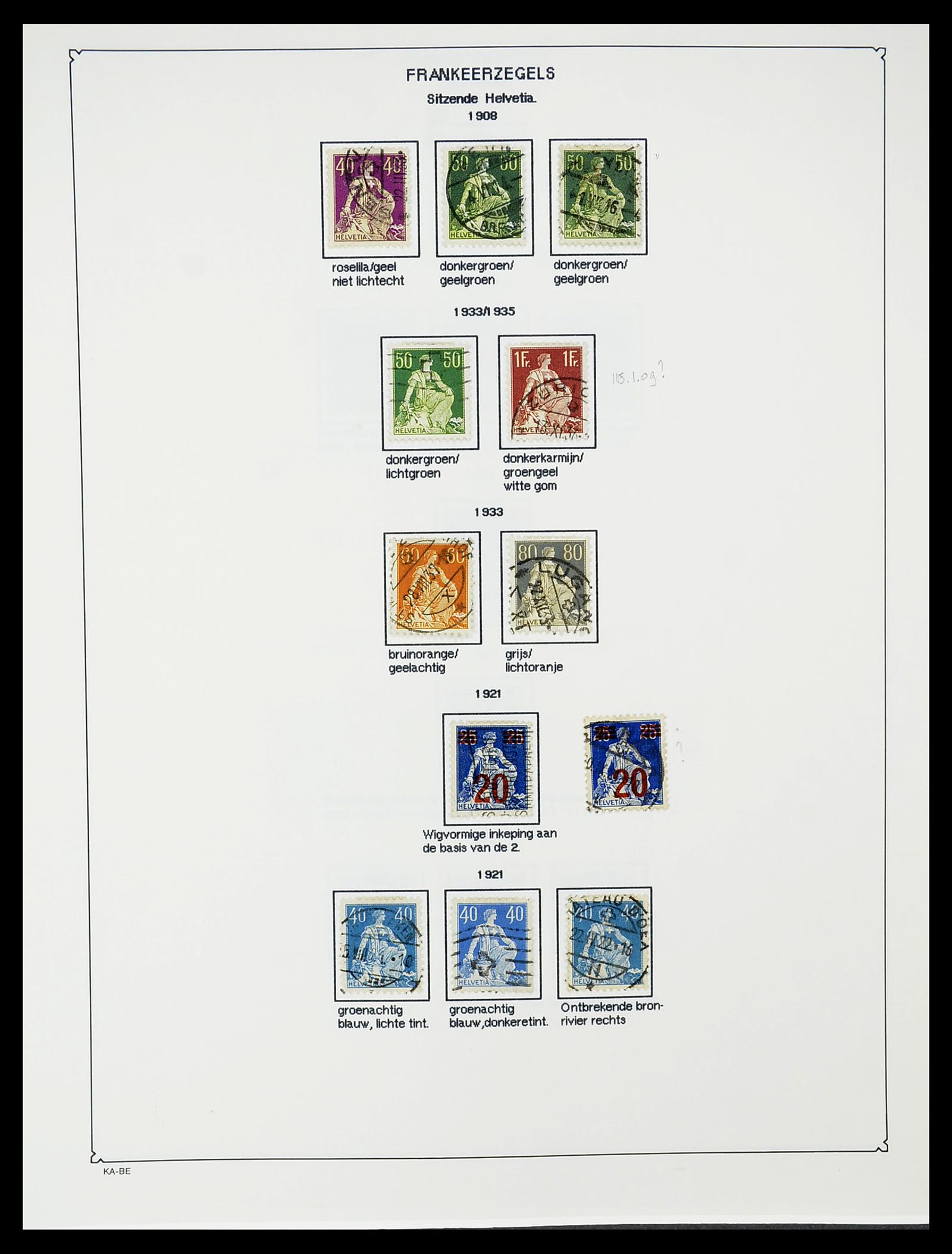 34685 096 - Postzegelverzameling 34685 Zwitserland 1851-2005.