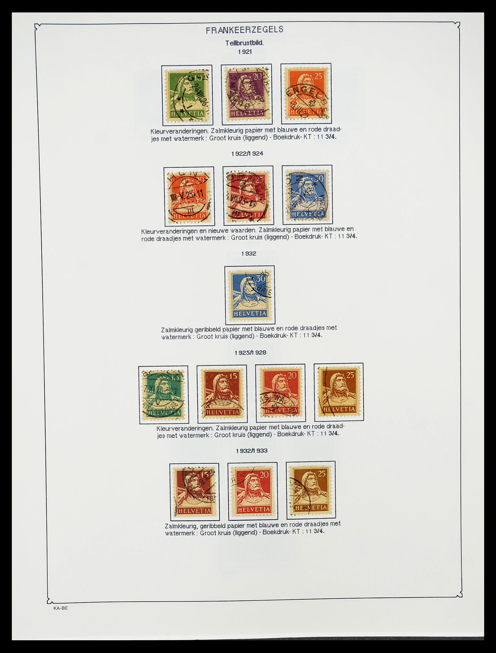 34685 098 - Postzegelverzameling 34685 Zwitserland 1851-2005.