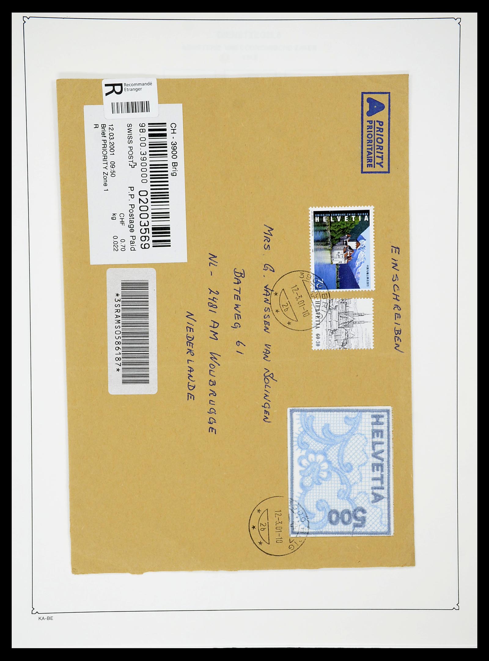34685 257 - Postzegelverzameling 34685 Zwitserland 1851-2005.