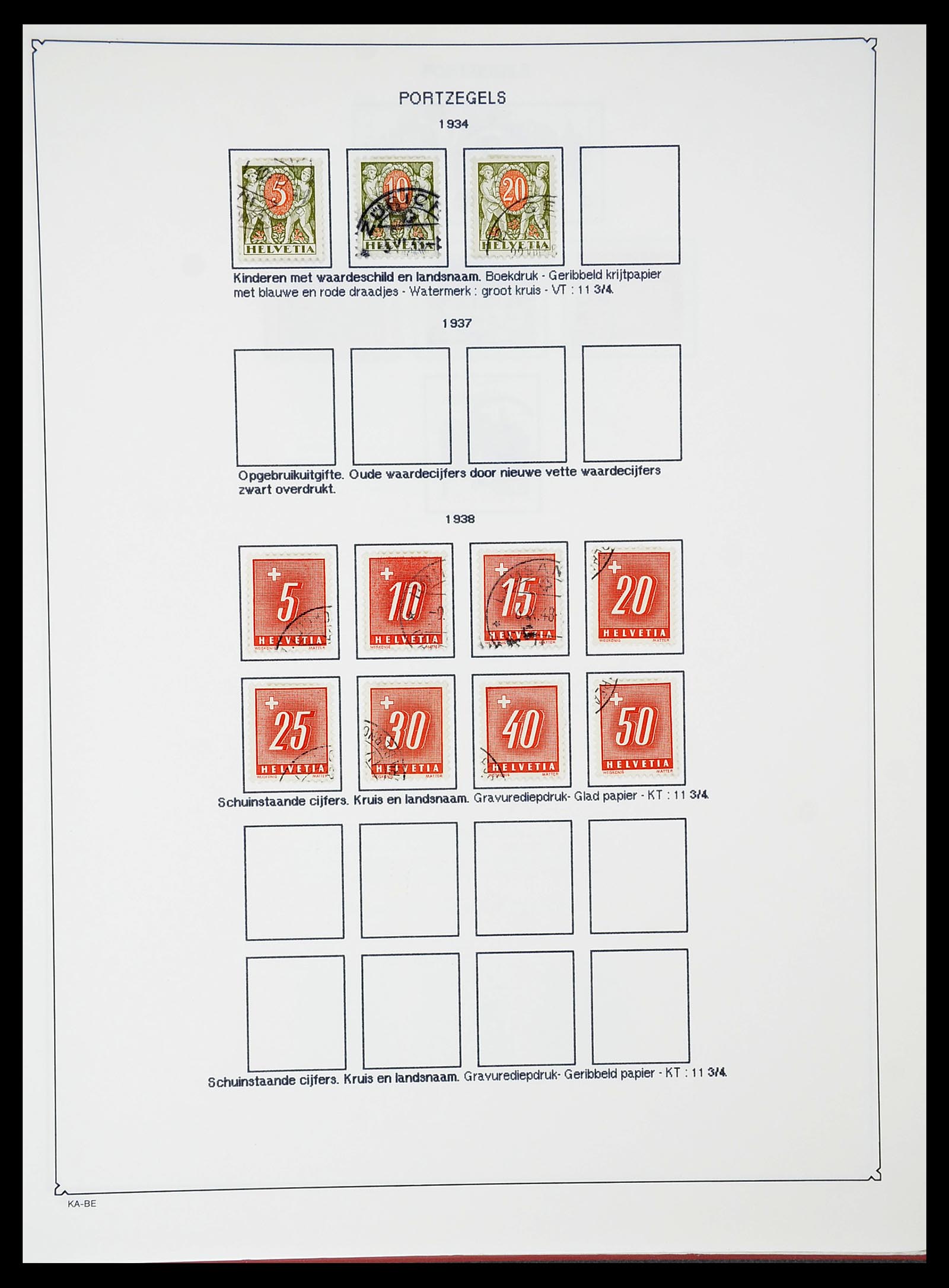 34685 288 - Postzegelverzameling 34685 Zwitserland 1851-2005.