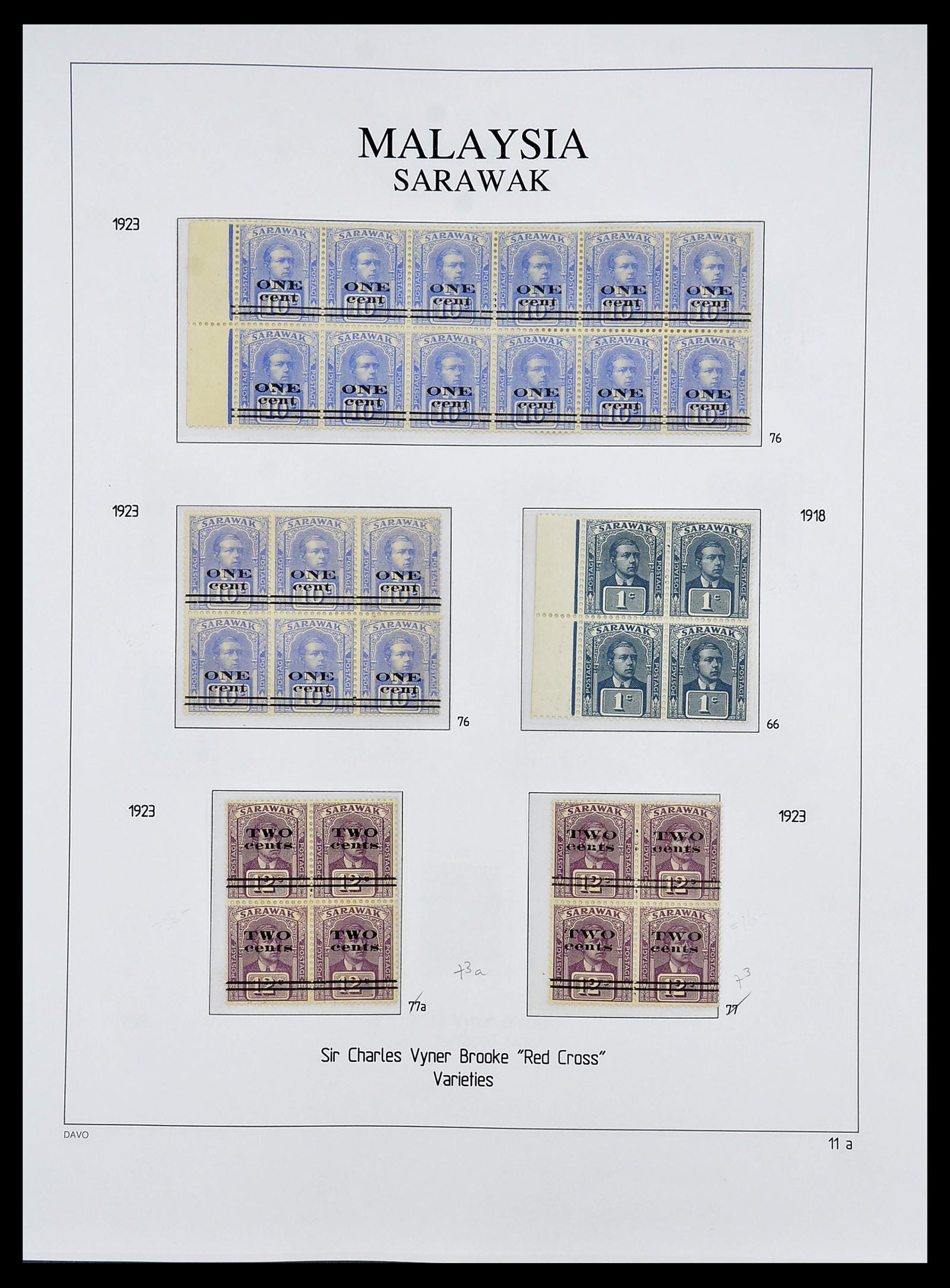 34687 013 - Postzegelverzameling 34687 Sarawak 1869-2009.