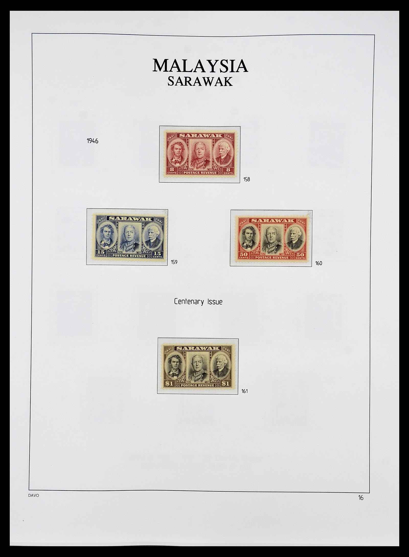 34687 019 - Postzegelverzameling 34687 Sarawak 1869-2009.