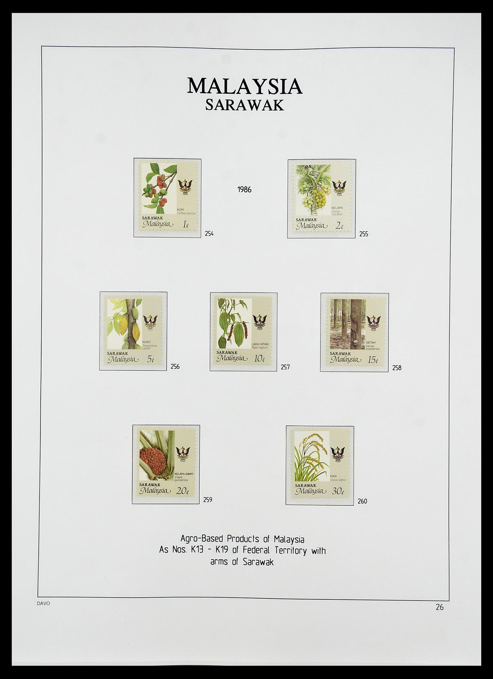 34687 031 - Postzegelverzameling 34687 Sarawak 1869-2009.