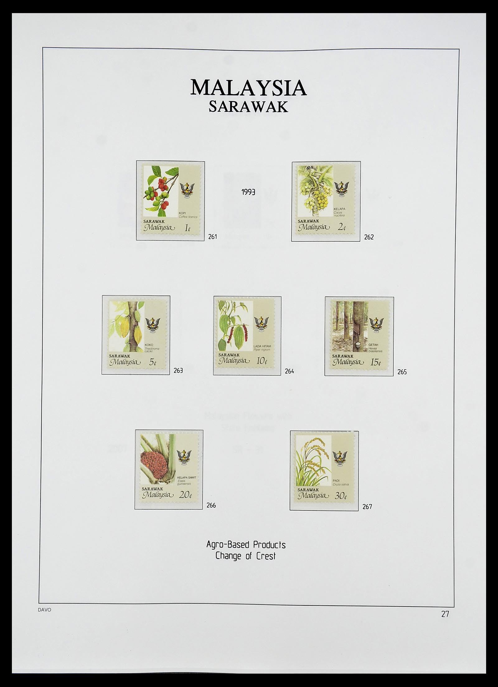 34687 032 - Postzegelverzameling 34687 Sarawak 1869-2009.